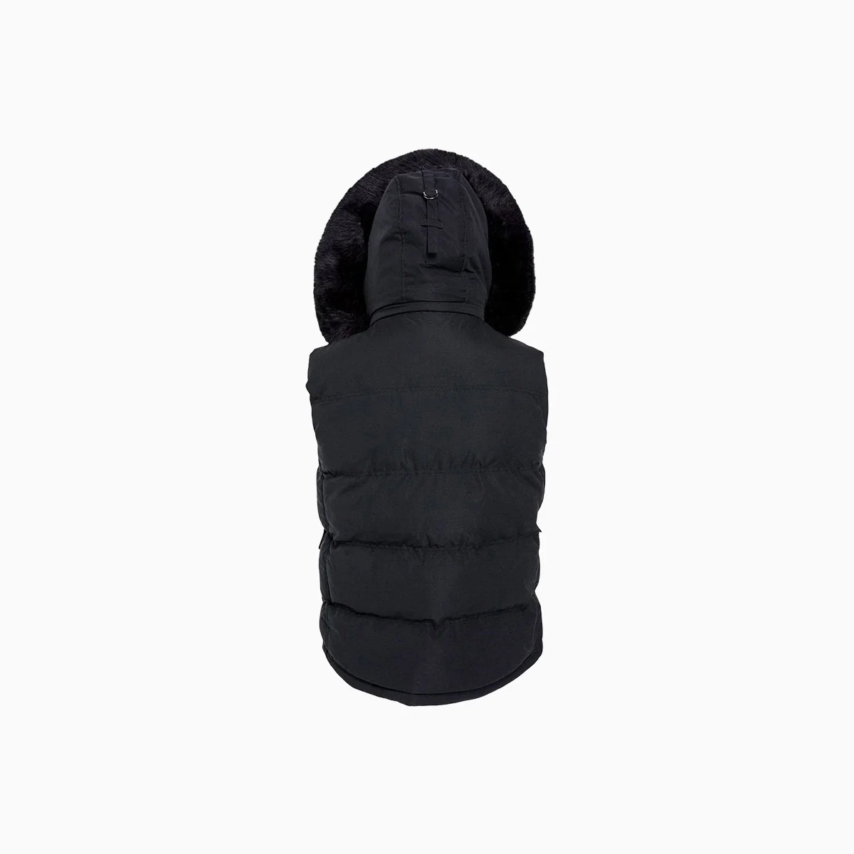 Men's Yukon Fur Lined Hooded Puffer Vest - Image 7