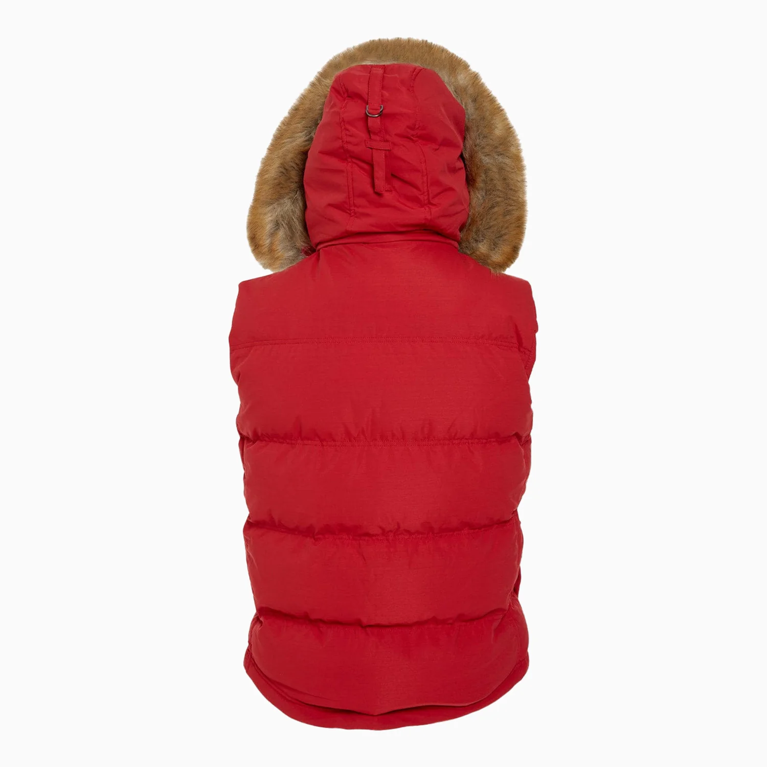 Men's Yukon Fur Lined Hooded Puffer Vest - Image 3