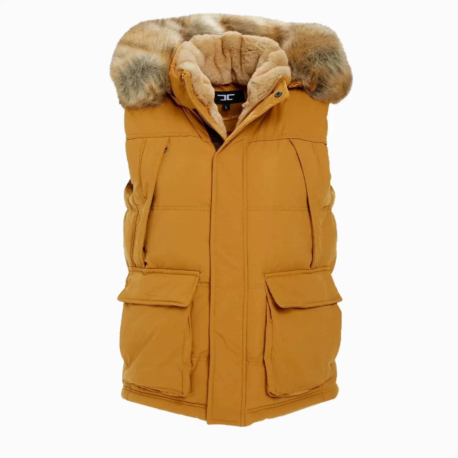 Men's Yukon Fur Lined Puffer Vest - Image 6