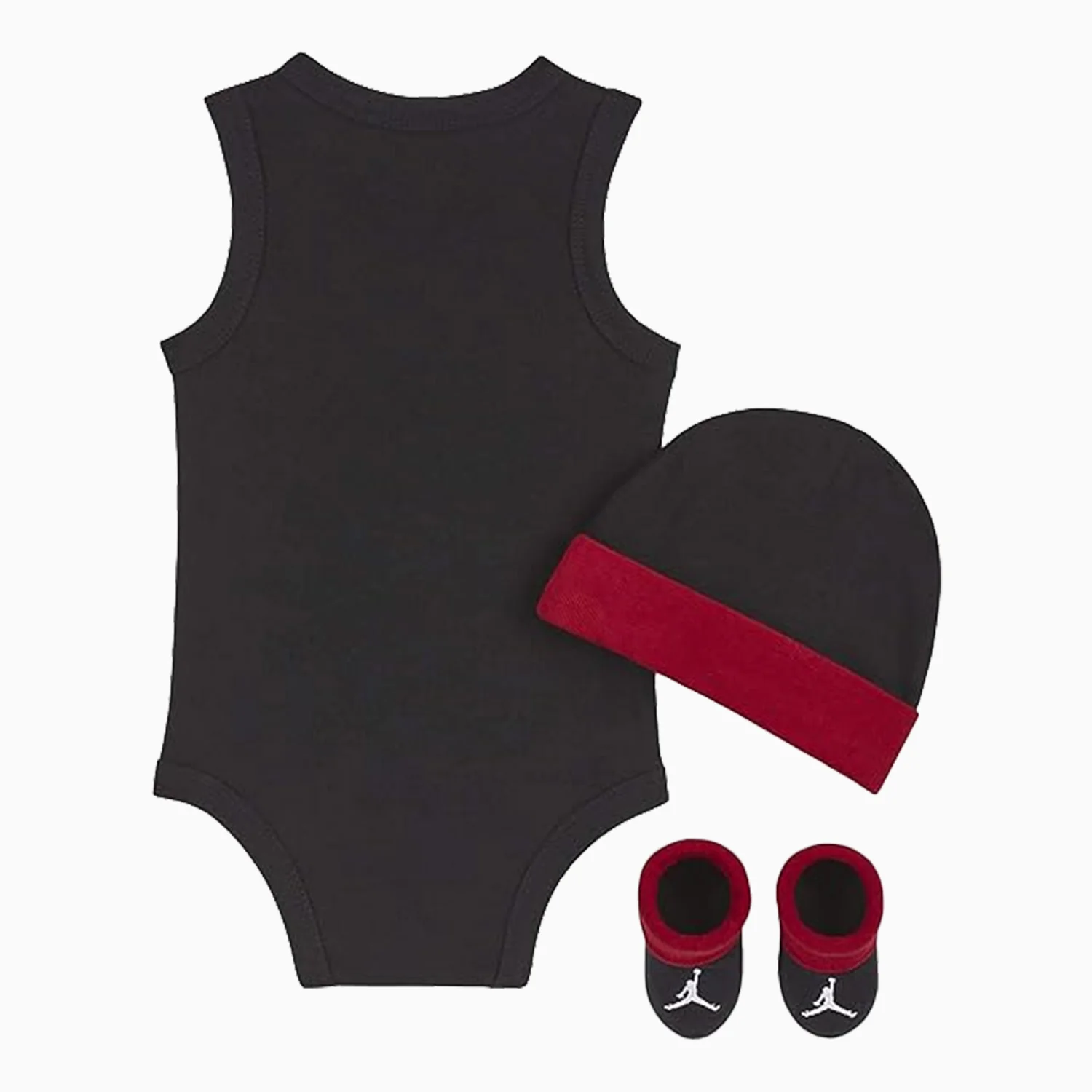 Kid's Jumpman 23 Jersey Bodysuit Beanie 3 Set Outfit - Image 2