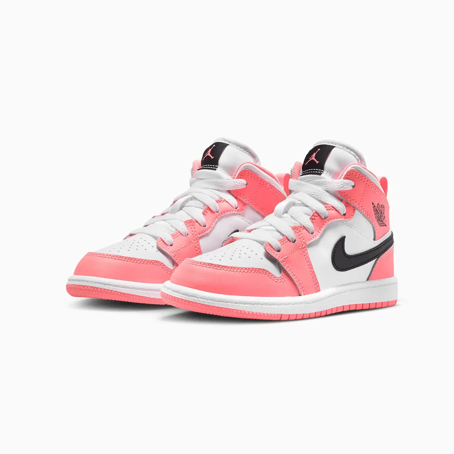 Kid's Air Jordan 1 Mid "Pink Gaze" Pre School - Image 2