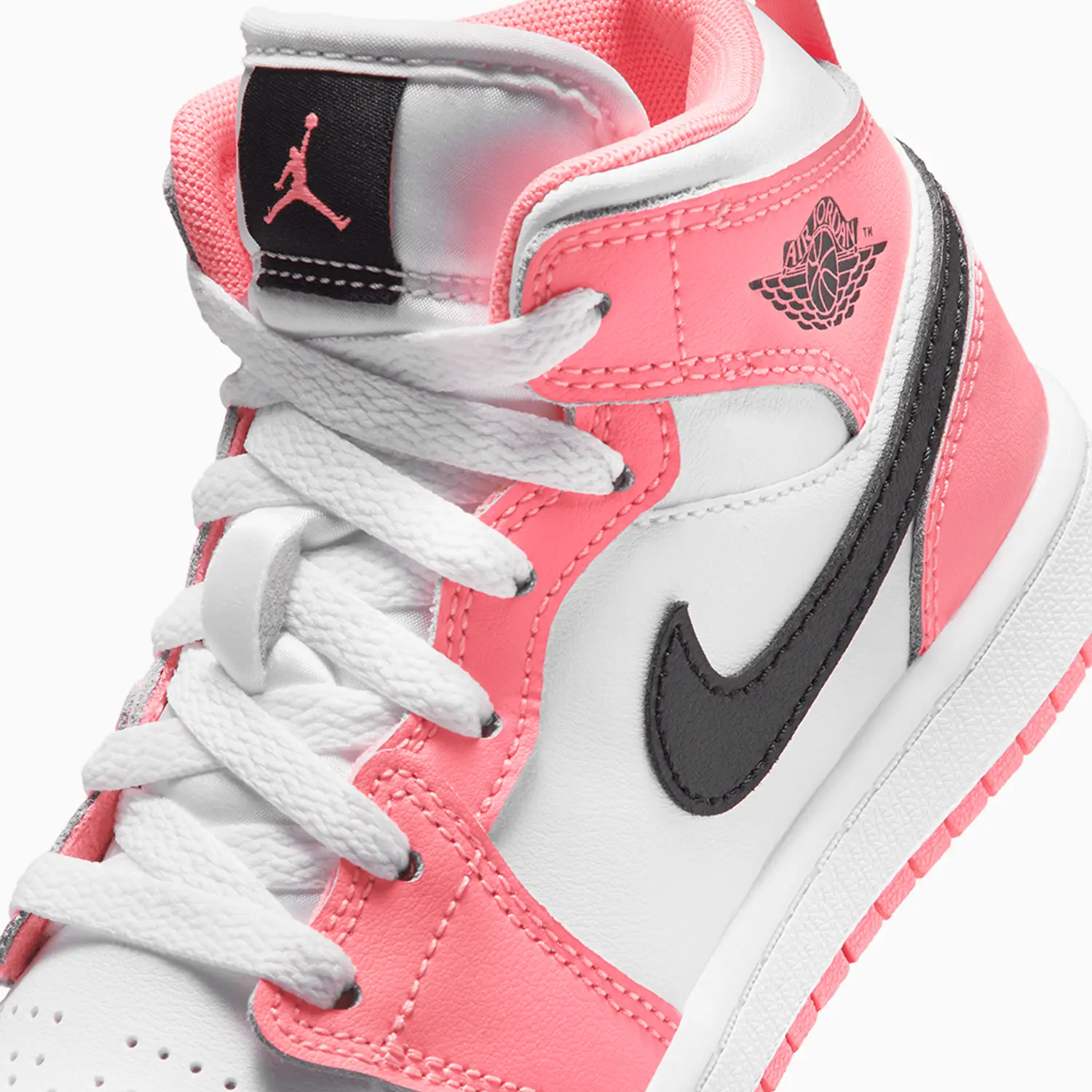 Kid's Air Jordan 1 Mid "Pink Gaze" Pre School - Image 8