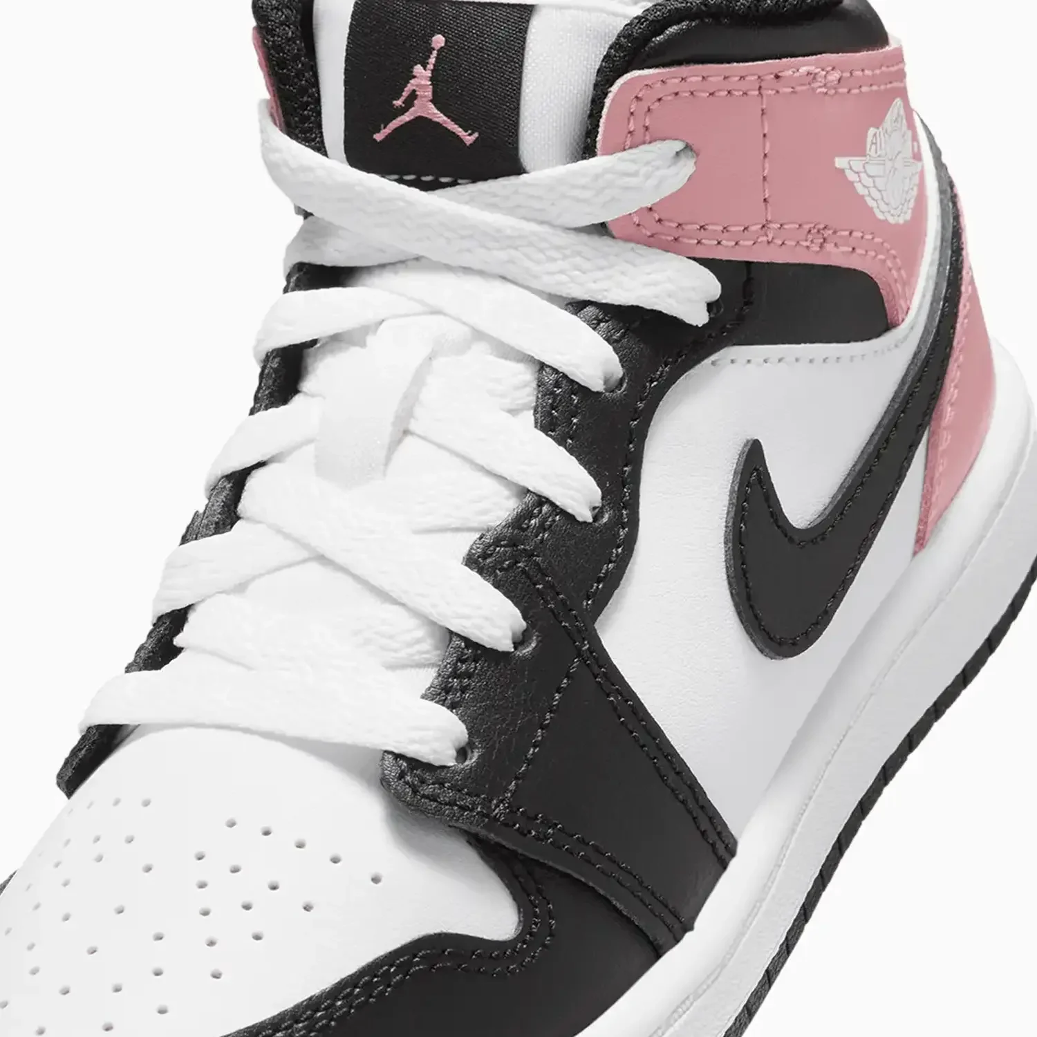 Kid's Air Jordan 1 Mid "Rust Pink Black" Pre School - Image 7