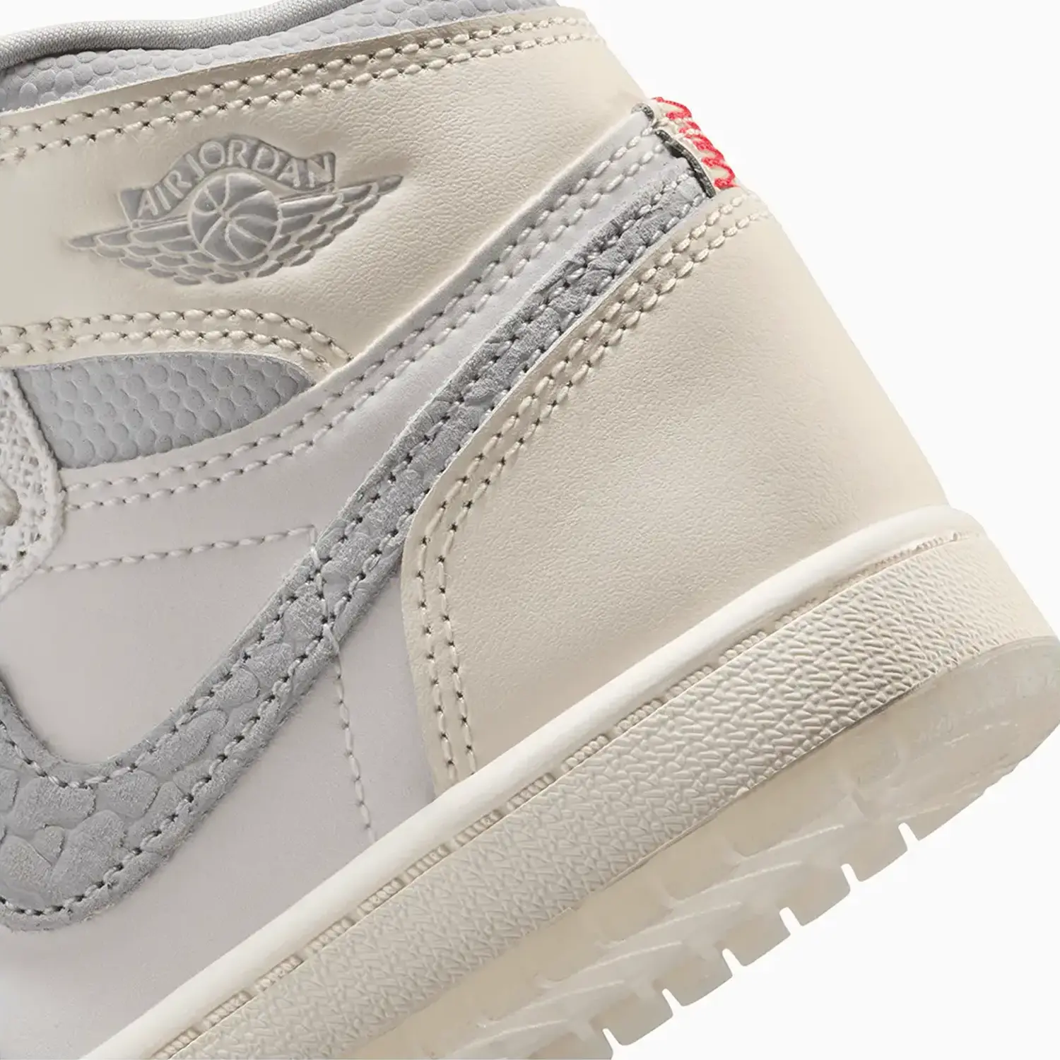 Kid's Air Jordan 1 Retro High OG "Sail University Red" Pre School - Image 8