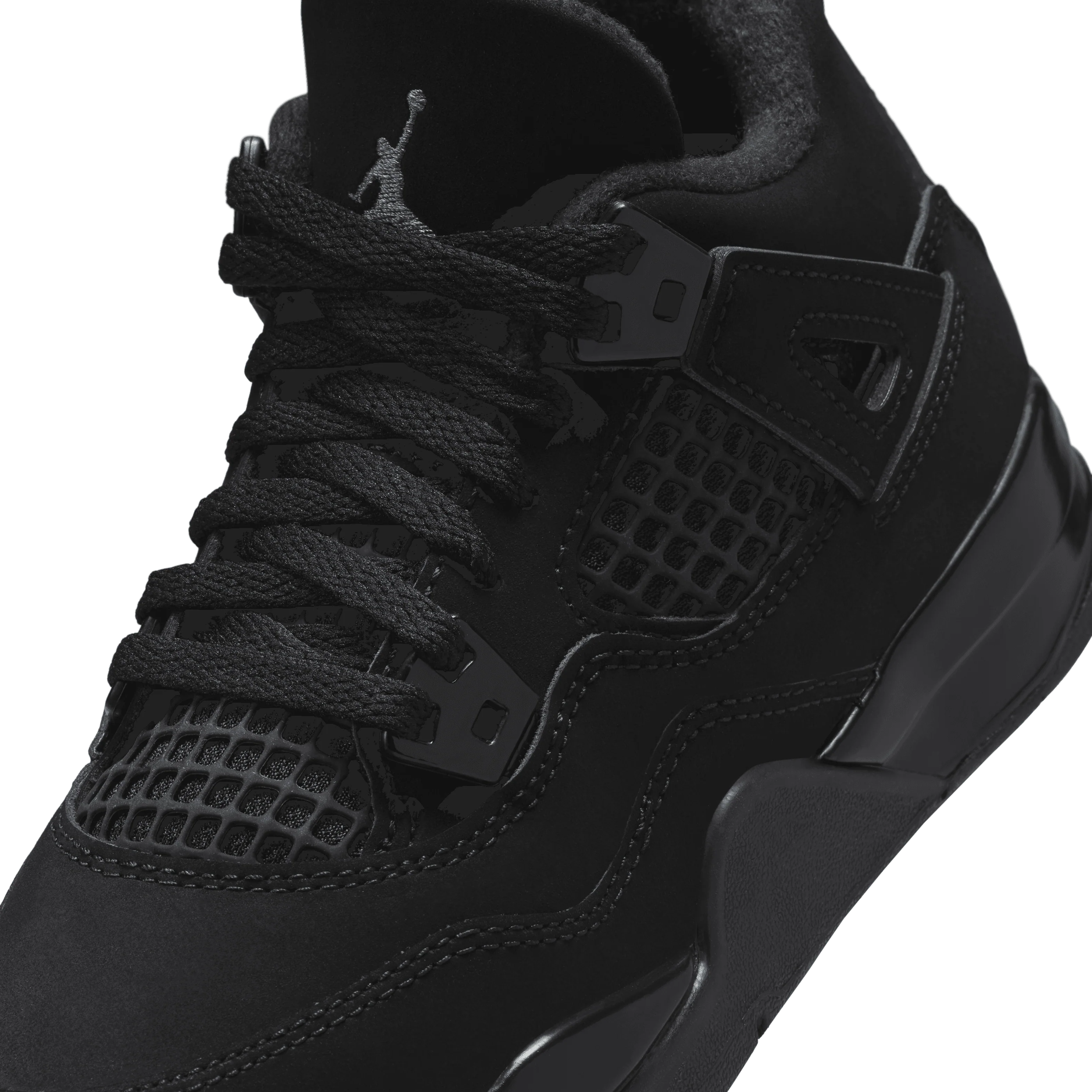 Kid's Air Jordan 4 Retro "Black Cat" Pre School - Image 6