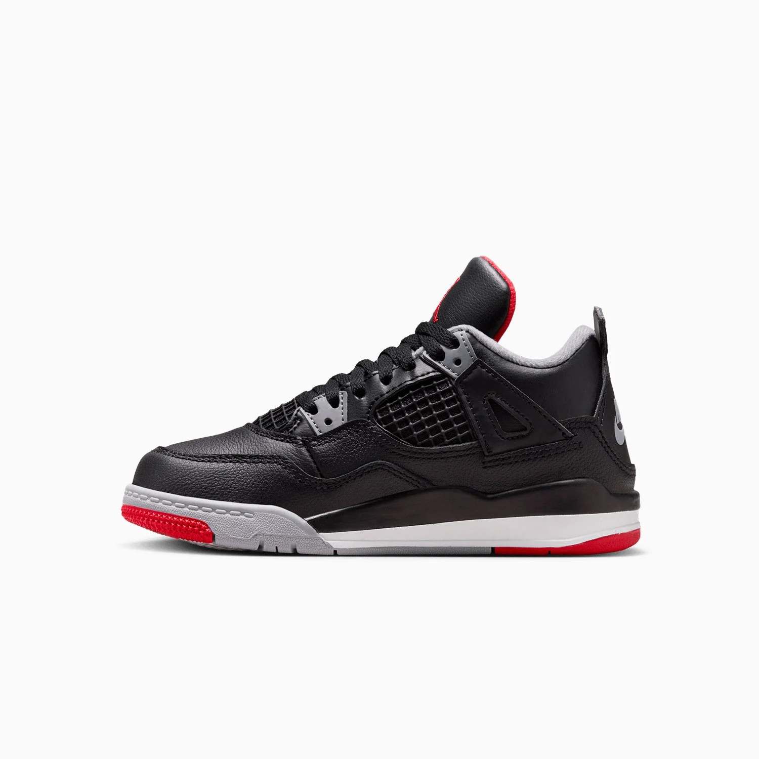 Kid's Air Jordan 4 Retro "Bred Reimagined" Pre School - Image 4