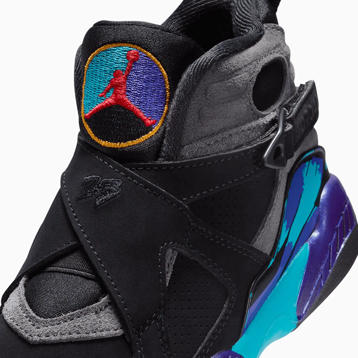 Kid's Air Jordan 8 Retro "Aqua " Pre School - Image 8