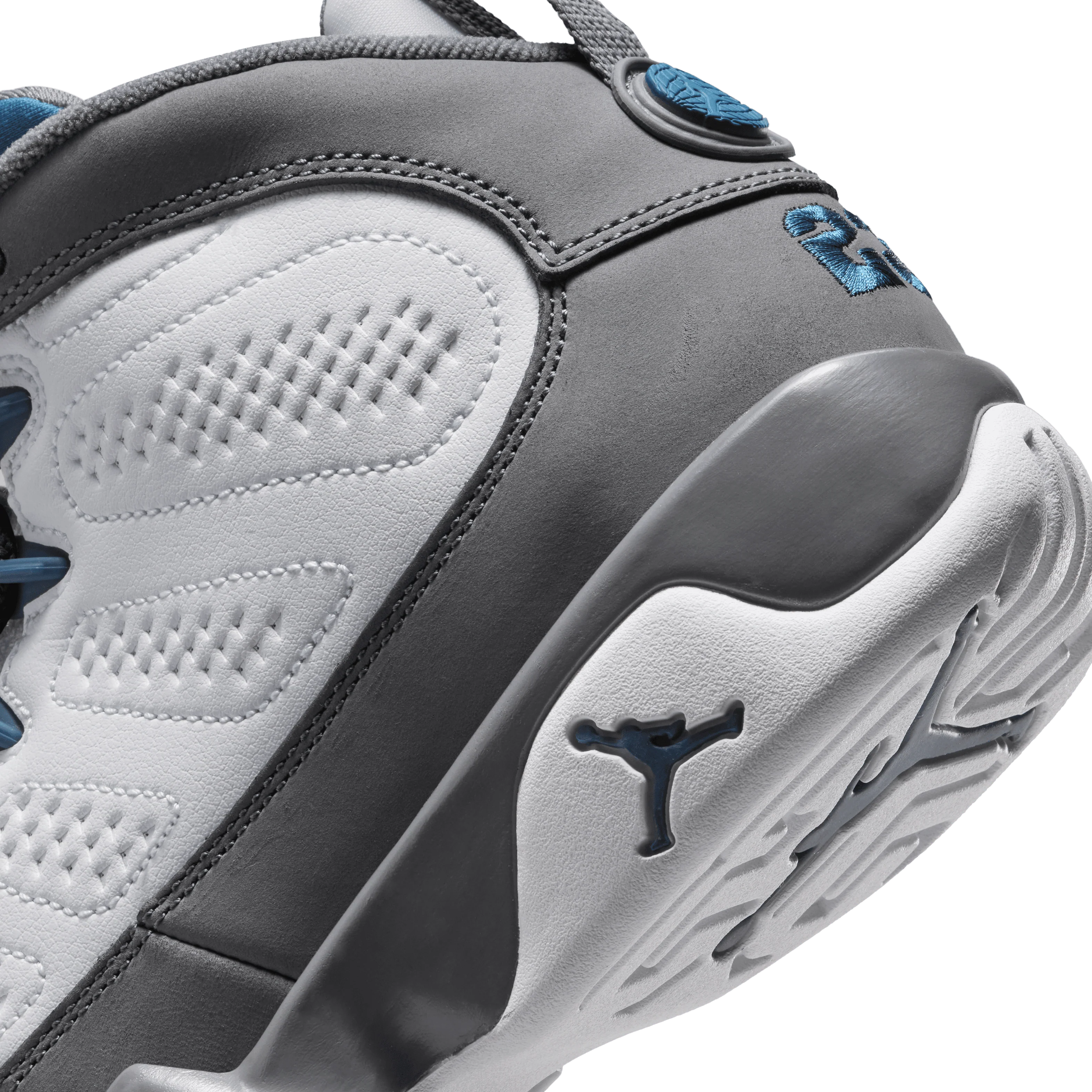Kid's Air Jordan 9 Retro "Flint Grey" Grade School - Image 8