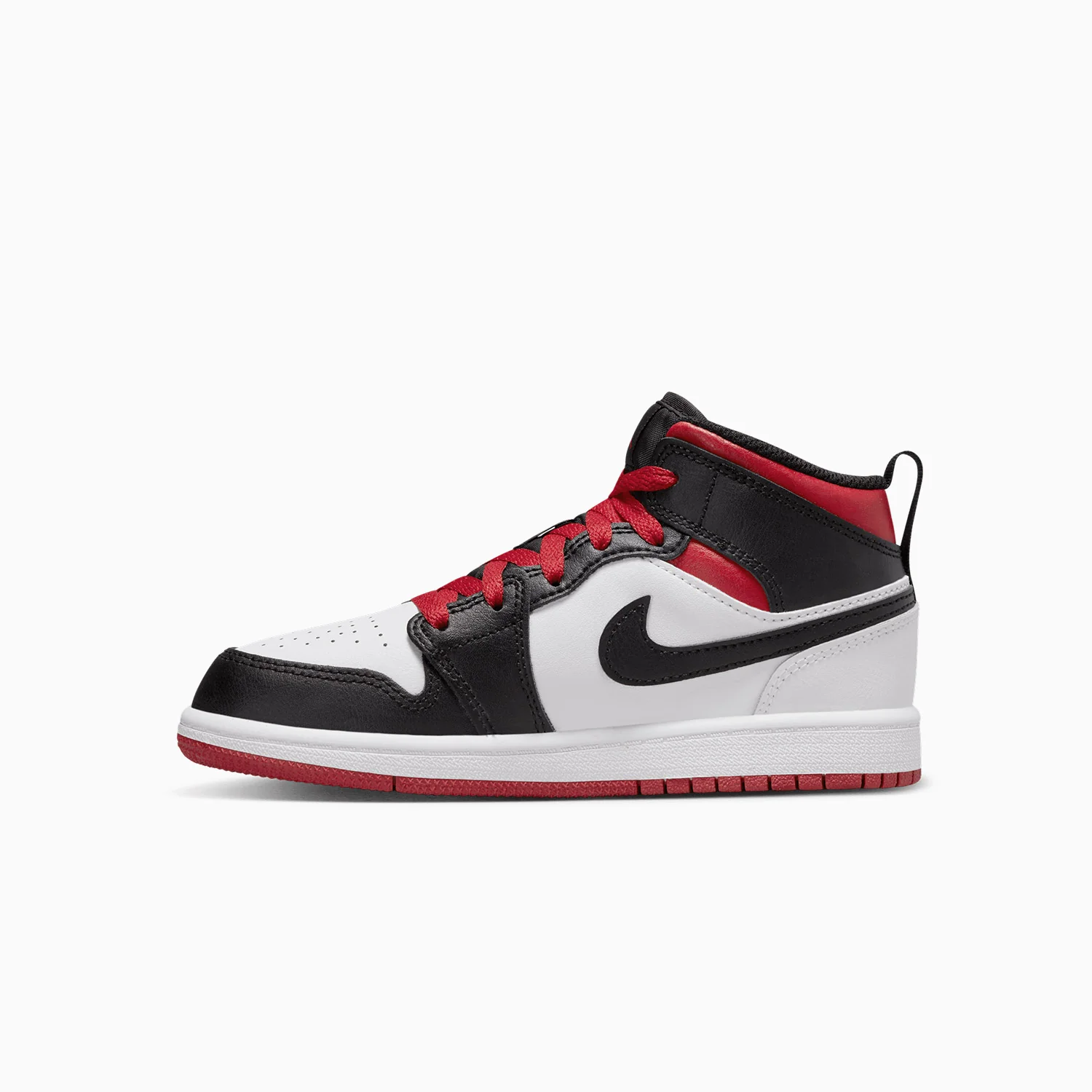 Kid's Jordan 1 Mid "Gym Red Black Toe" Pre School - Image 4