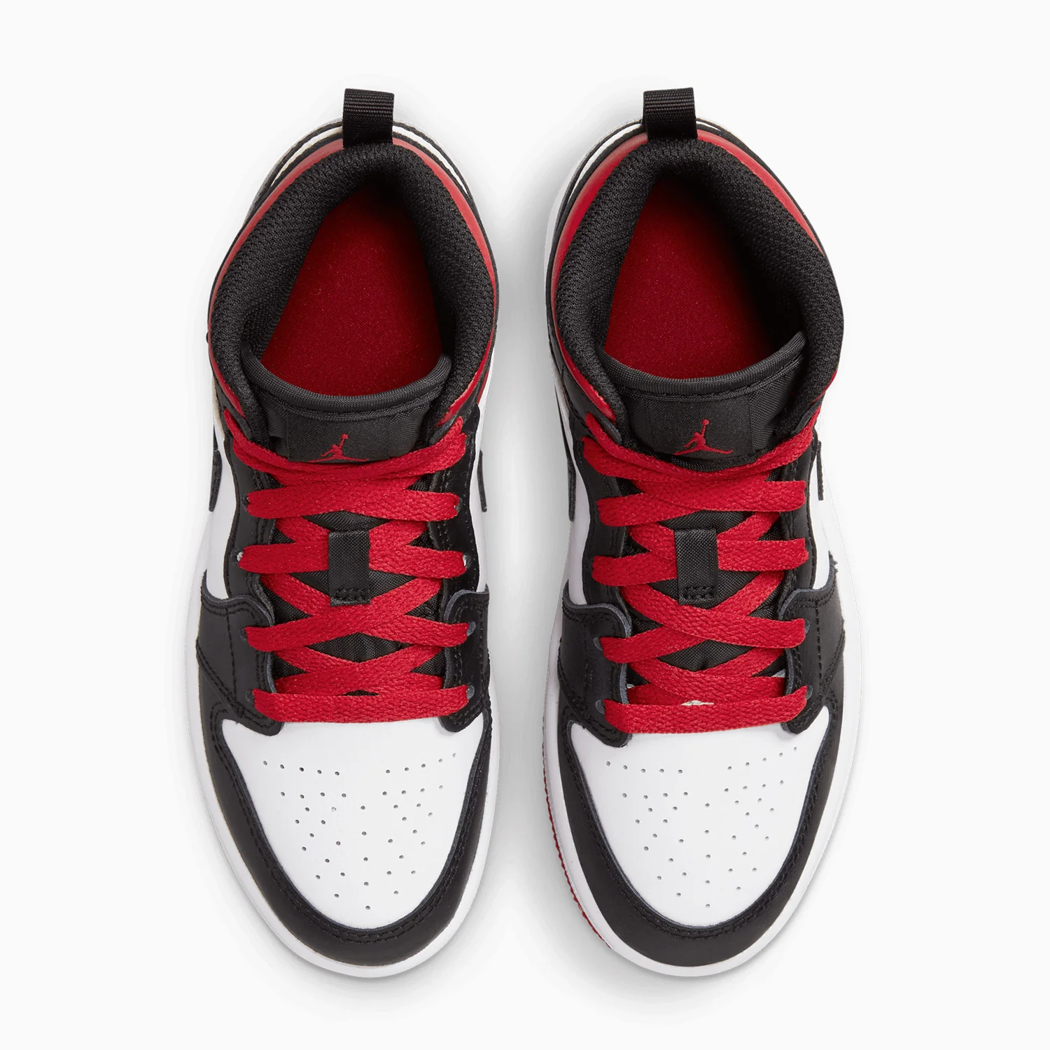 Kid's Jordan 1 Mid "Gym Red Black Toe" Pre School - Image 5