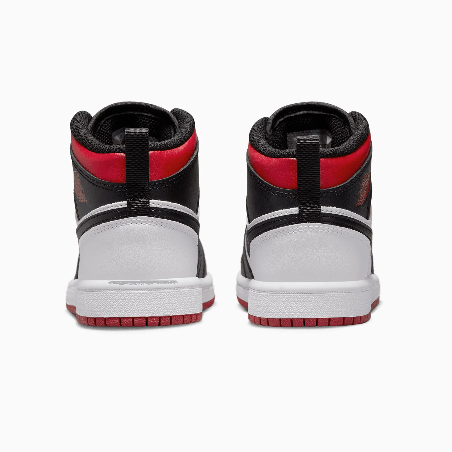 Kid's Jordan 1 Mid "Gym Red Black Toe" Pre School - Image 6