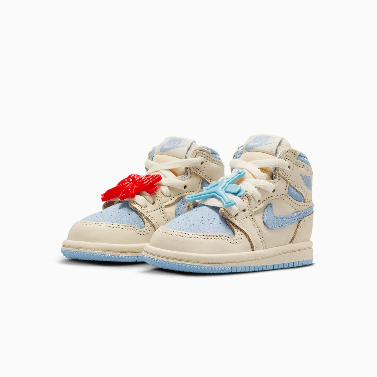 Kid's Jordan 1 Retro OG "Pale Ivory Psychic Blue" Toddlers - Image 2