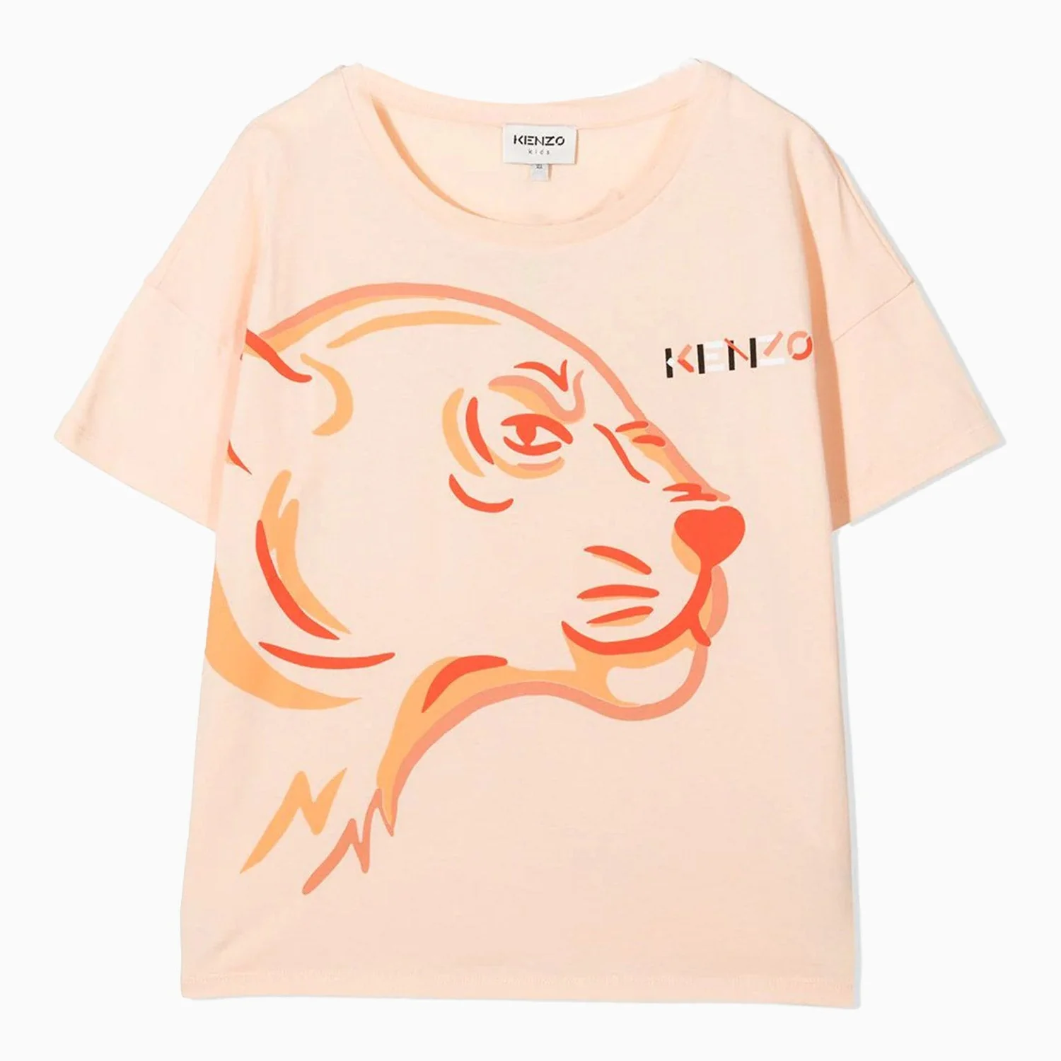 Kid's Tiger Print Short Sleeve T Shirt