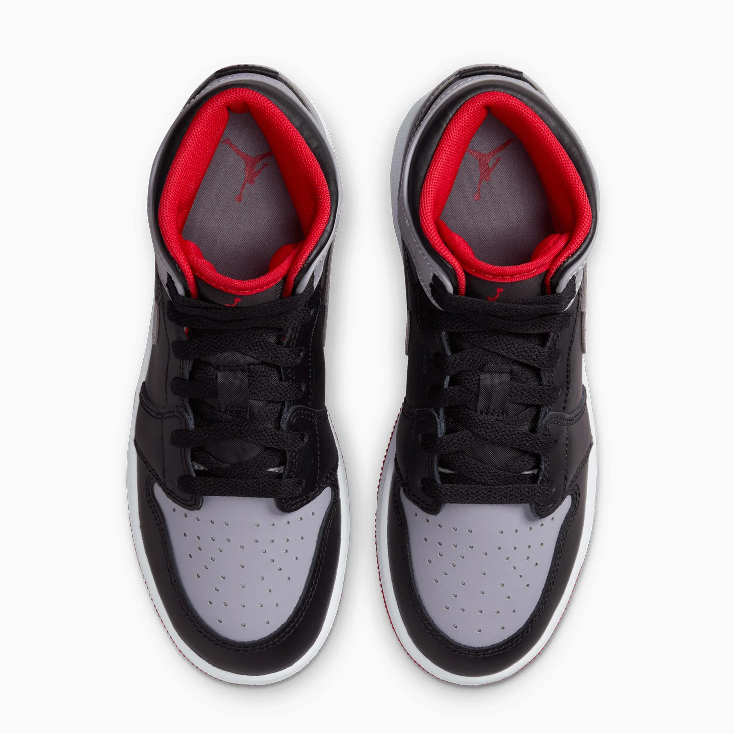 Kid's Air Jordan 1 Mid "Black Cement Grey" Grade School - Image 5