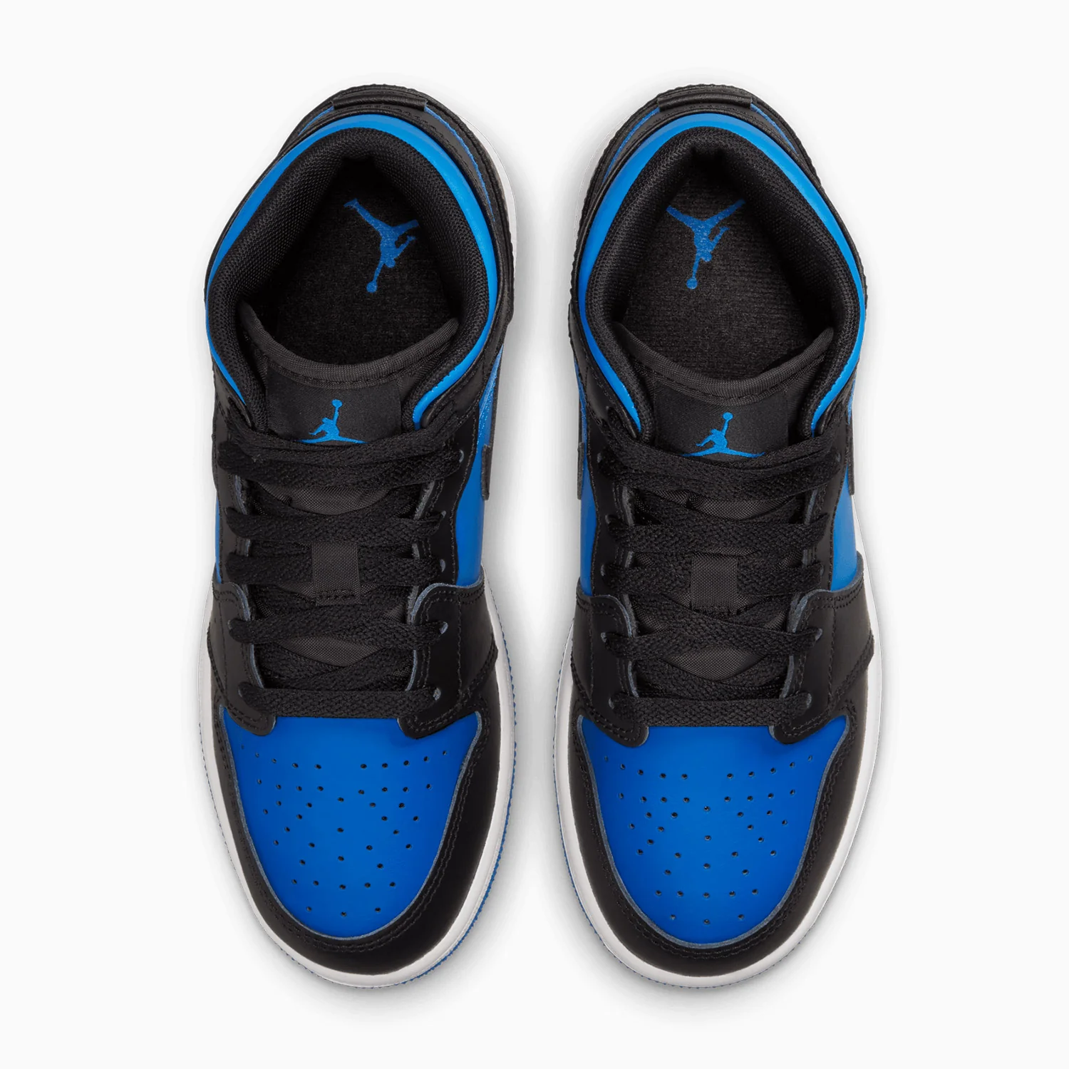 Kid's Air Jordan 1 Mid "Black Royal Blue" Grade School - Image 5