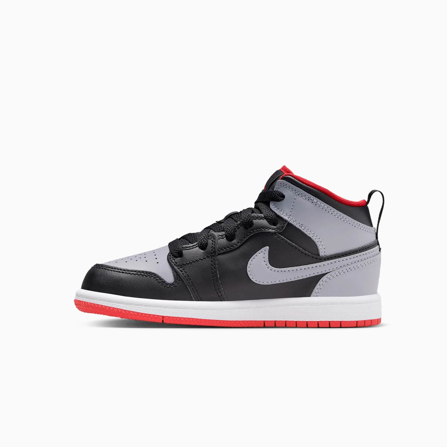 Kid's Air Jordan 1 Mid "Cement Grey" Pre School - Image 3