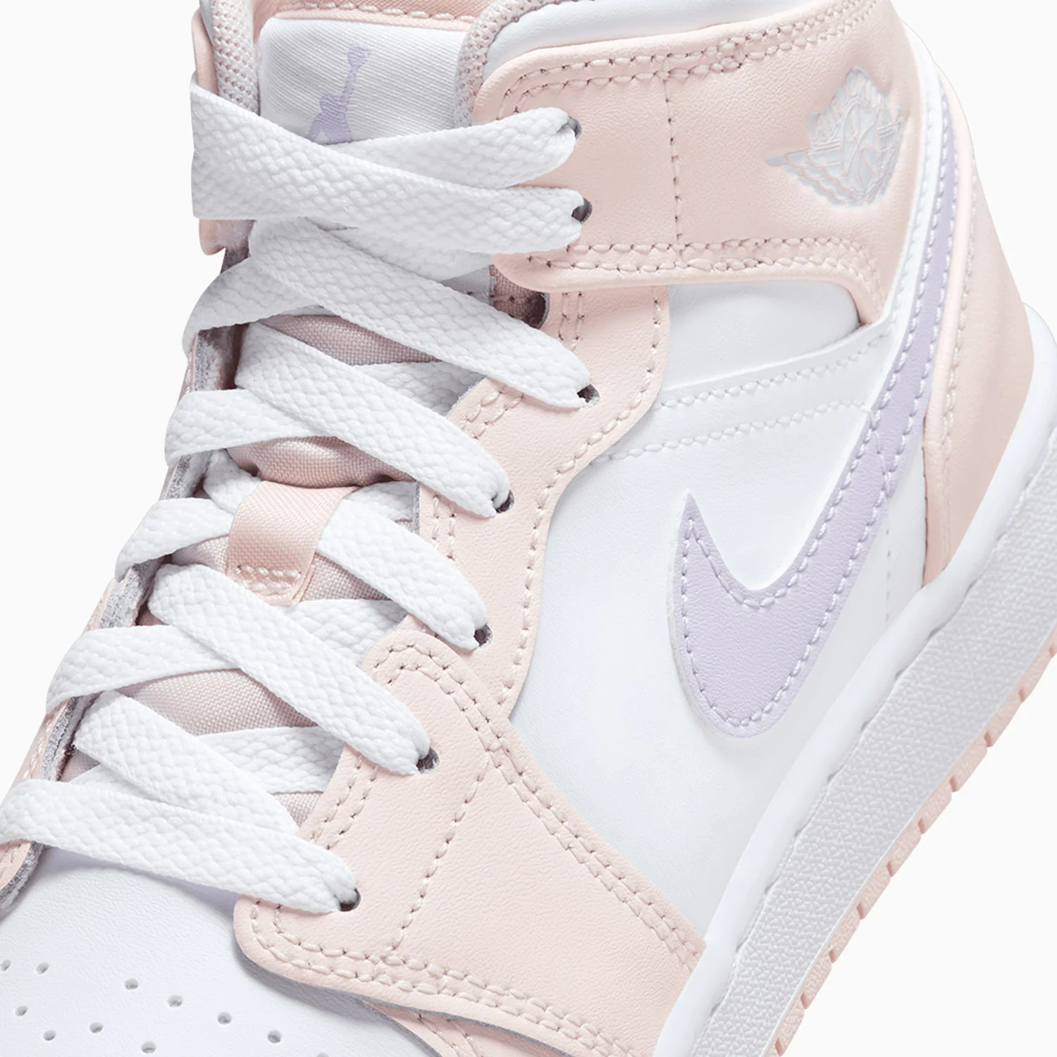 Kid's Air Jordan 1 Mid "Pink Wash" Grade School - Image 7