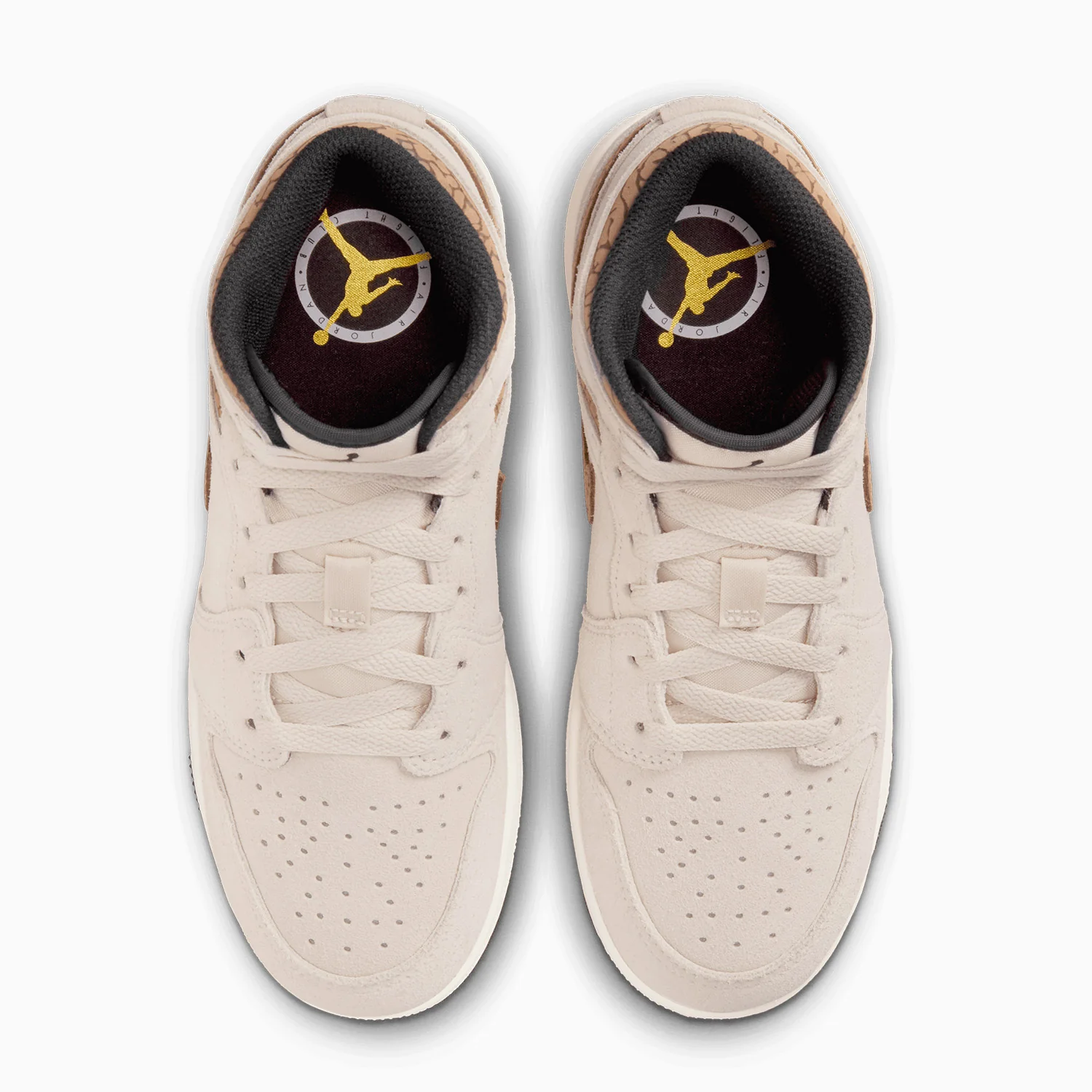 Kid's Air Jordan 1 Mid SE "Brown Elephant" Grade School - Image 5