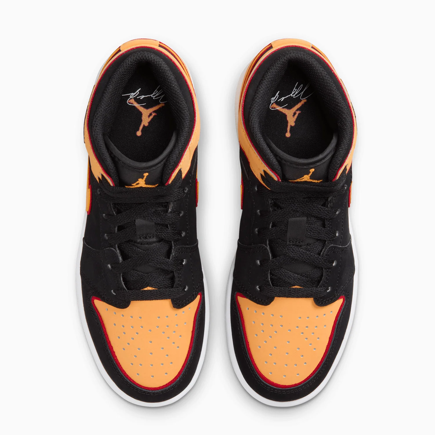 Kid's Air Jordan 1 Mid SE "Vivid Orange" Grade School - Image 5