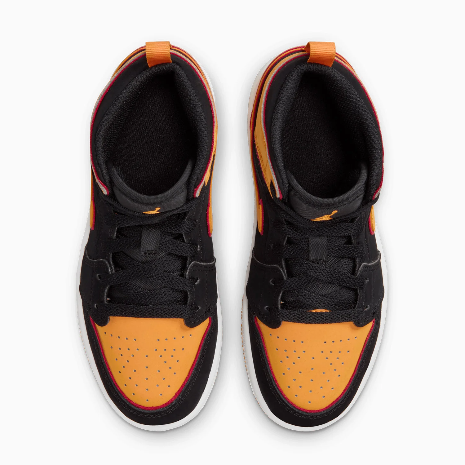 Kid's Air Jordan 1 Mid SE "Vivid Orange" Pre School - Image 5