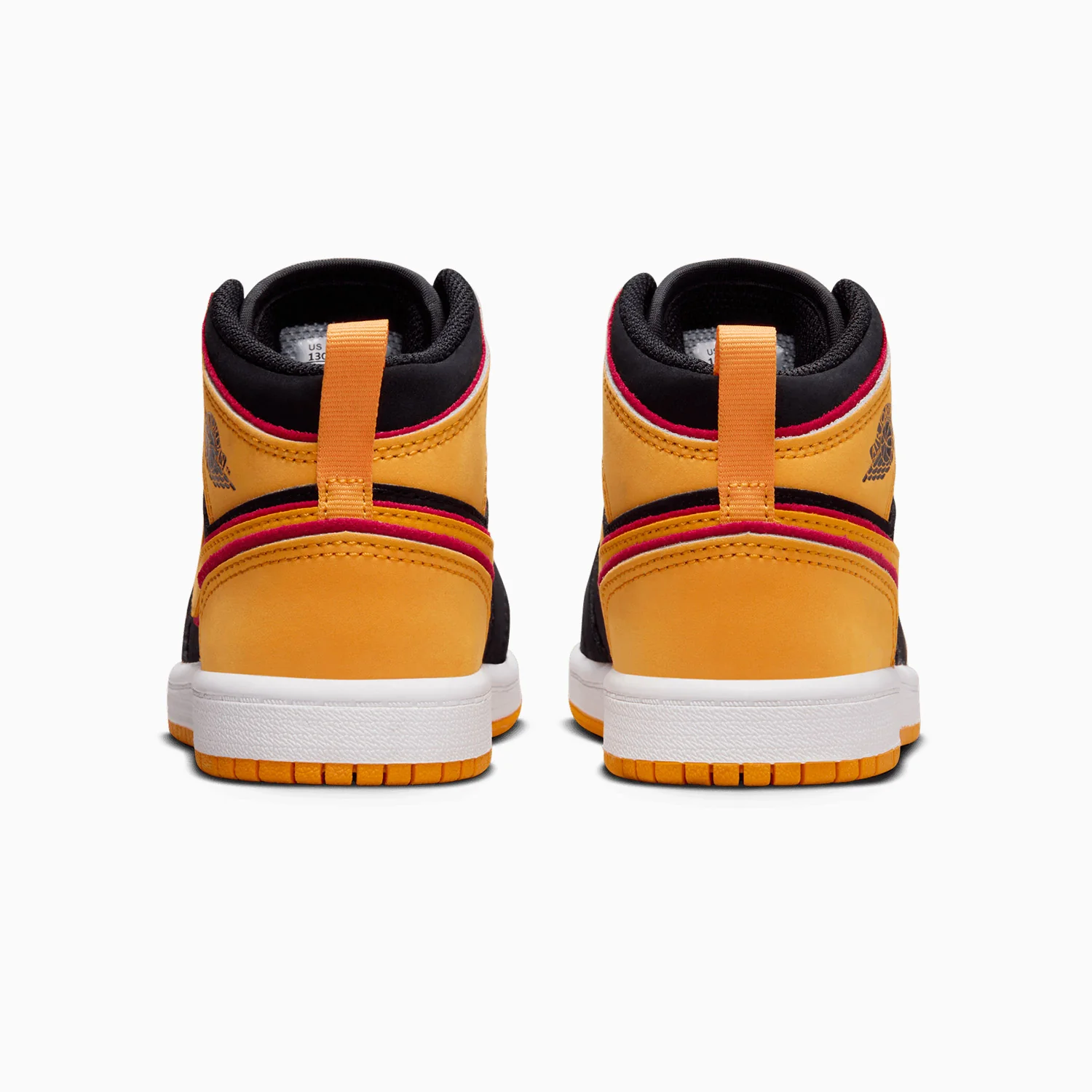 Kid's Air Jordan 1 Mid SE "Vivid Orange" Pre School - Image 6