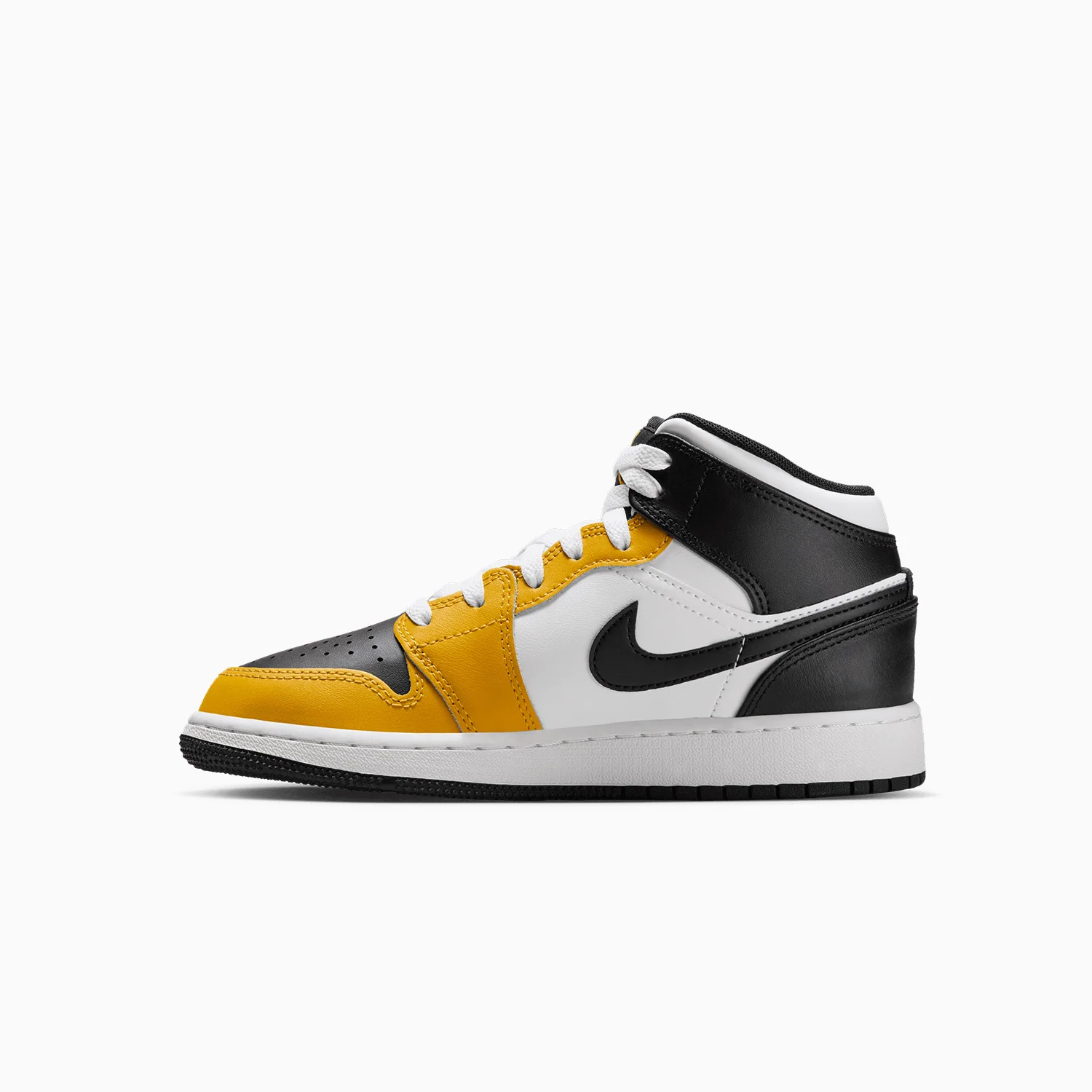 Kid's Air Jordan 1 Mid "Yellow Ochre" Grade School - Image 3