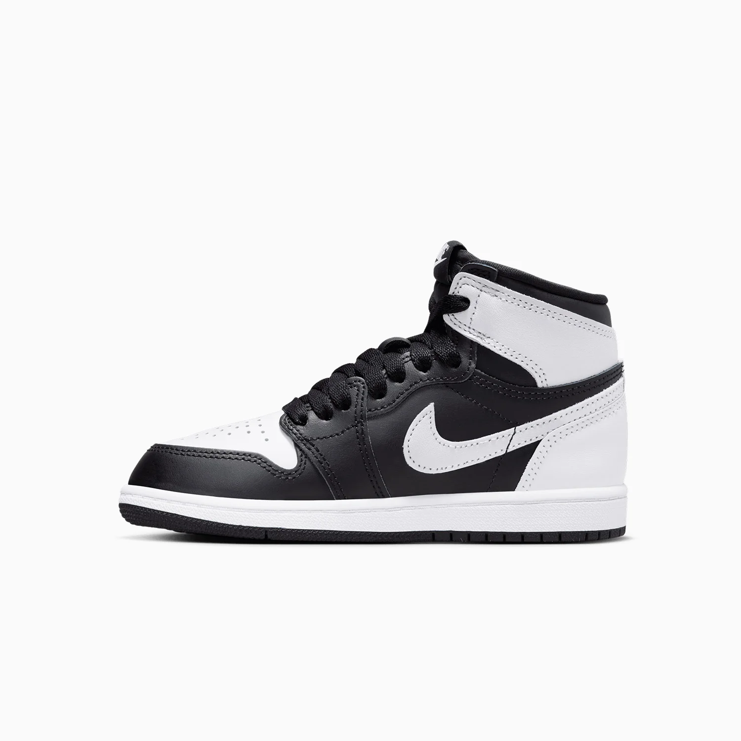 Kid's Air Jordan 1 Retro High OG "Black White" Pre School - Image 3