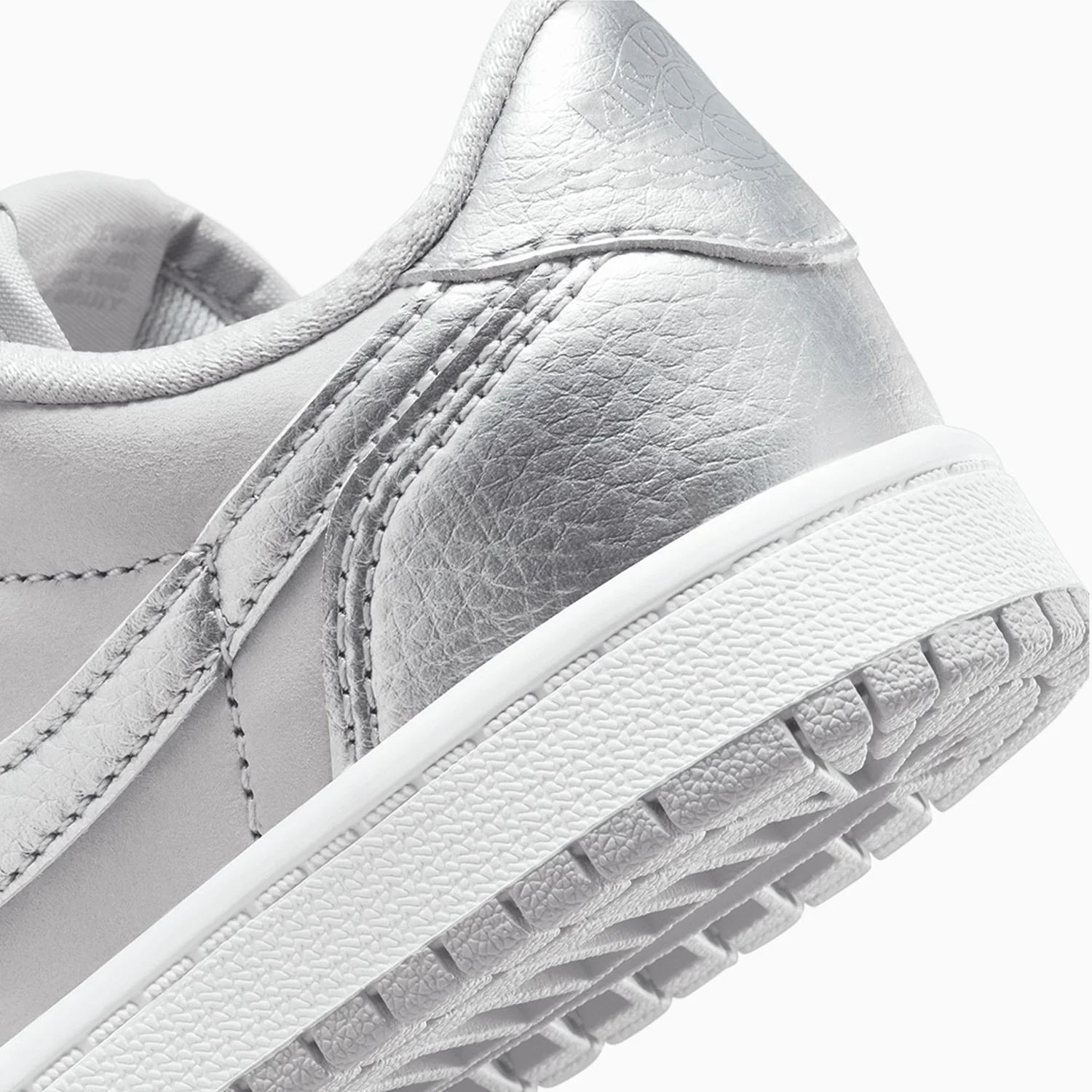 Kid's Air Jordan 1 Retro OG "Metallic Silver" Pre School - Image 8
