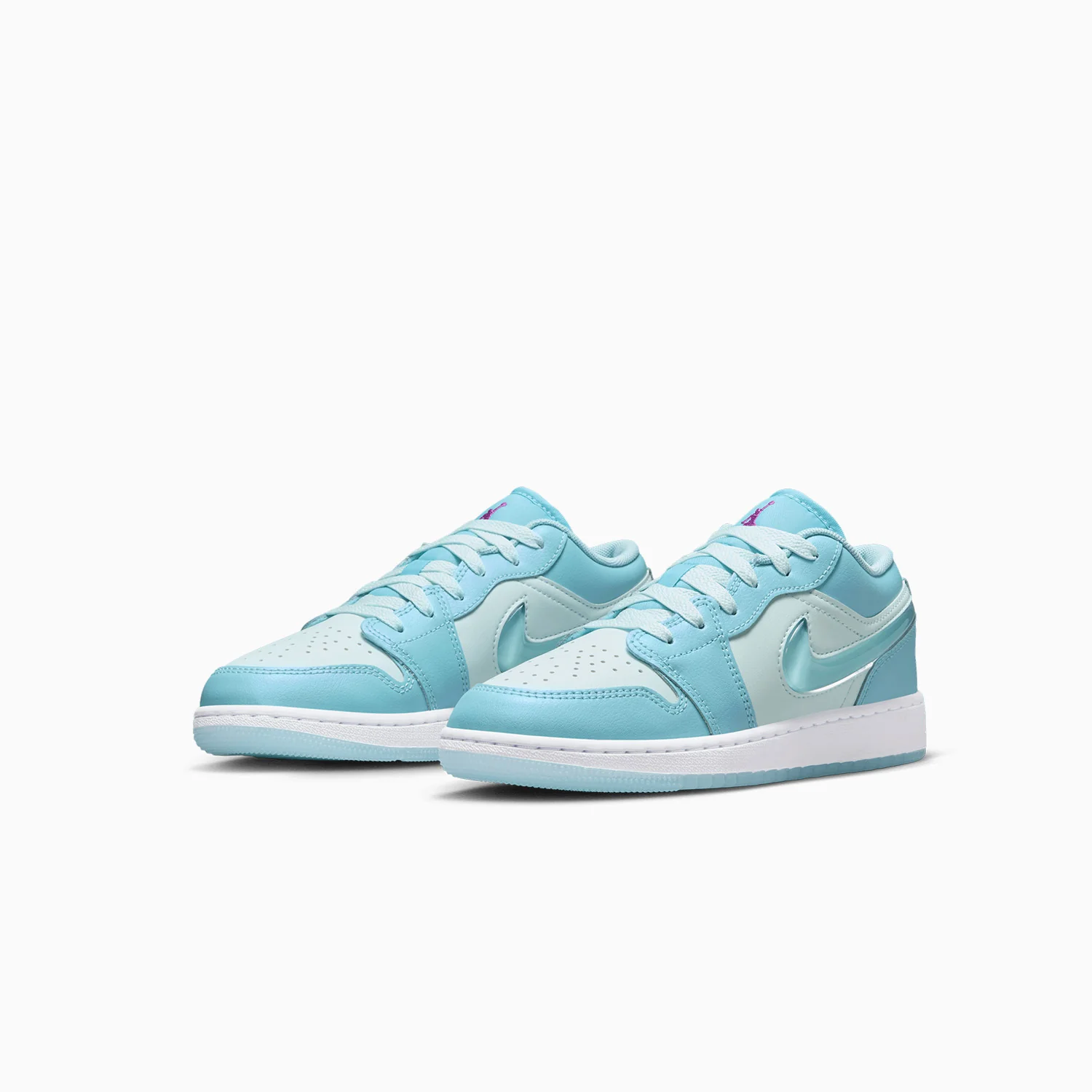 Kid's Air Jordan 1 Low SE "Aquarius Blue" Grade School - Image 2