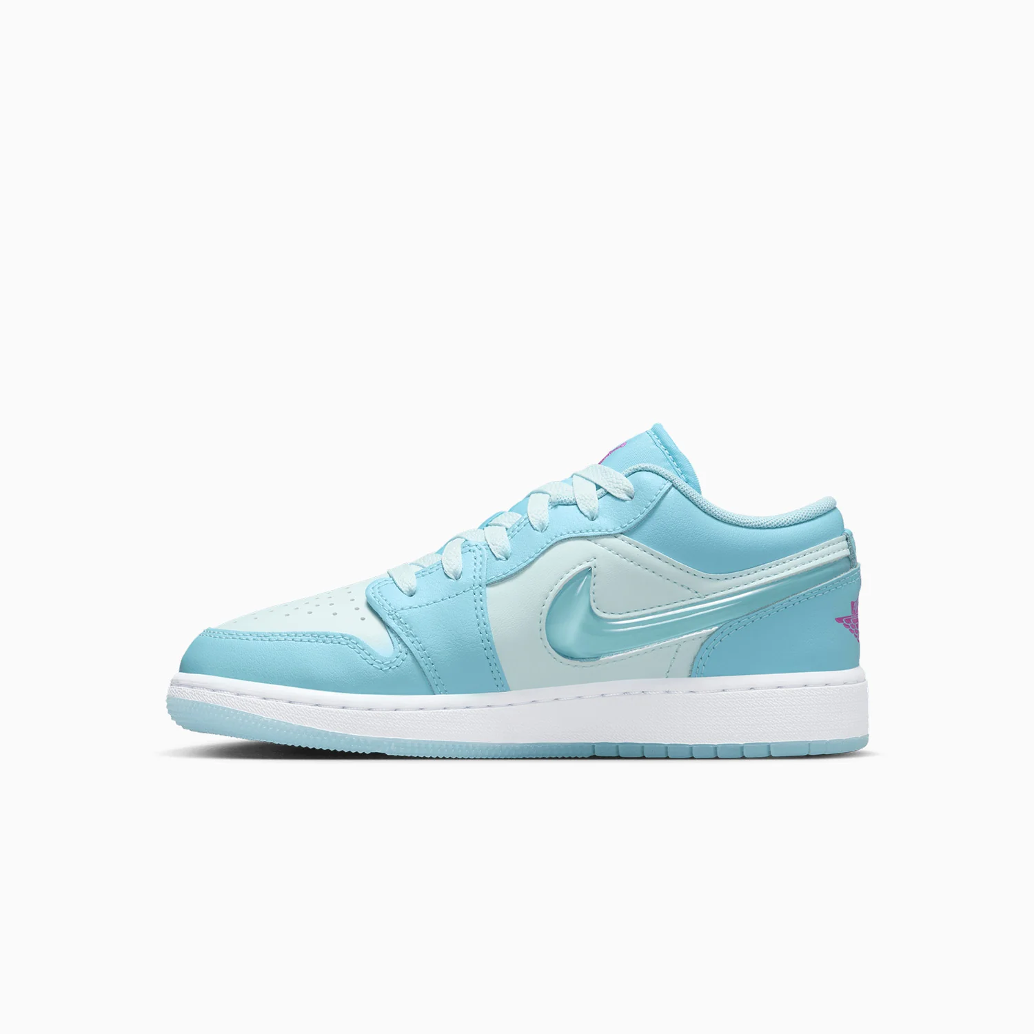 Kid's Air Jordan 1 Low SE "Aquarius Blue" Grade School - Image 4