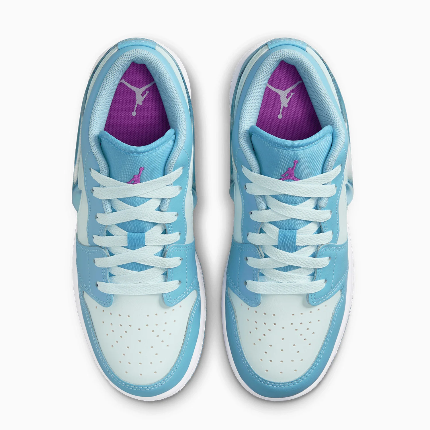 Kid's Air Jordan 1 Low SE "Aquarius Blue" Grade School - Image 5