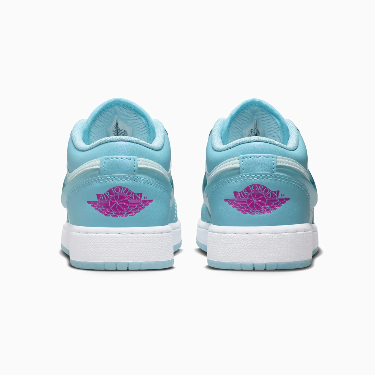 Kid's Air Jordan 1 Low SE "Aquarius Blue" Grade School - Image 6