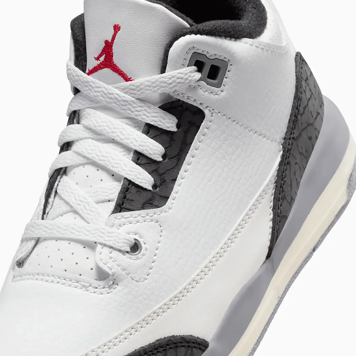Kid's Air Jordan 3 Retro "Cement Grey" Pre School - Image 7