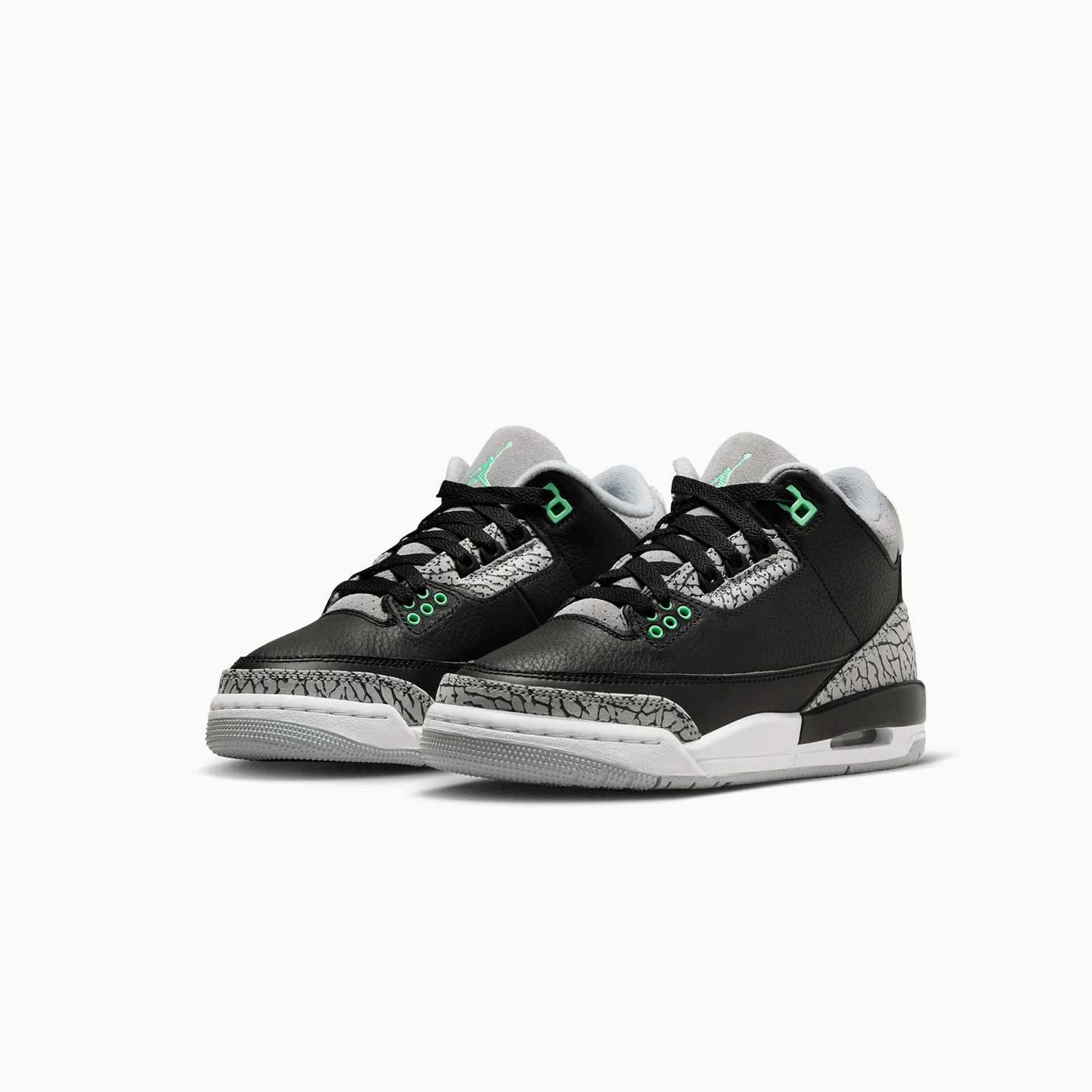 Kid's Air Jordan 3 Retro "Green Glow" Grade School - Image 2