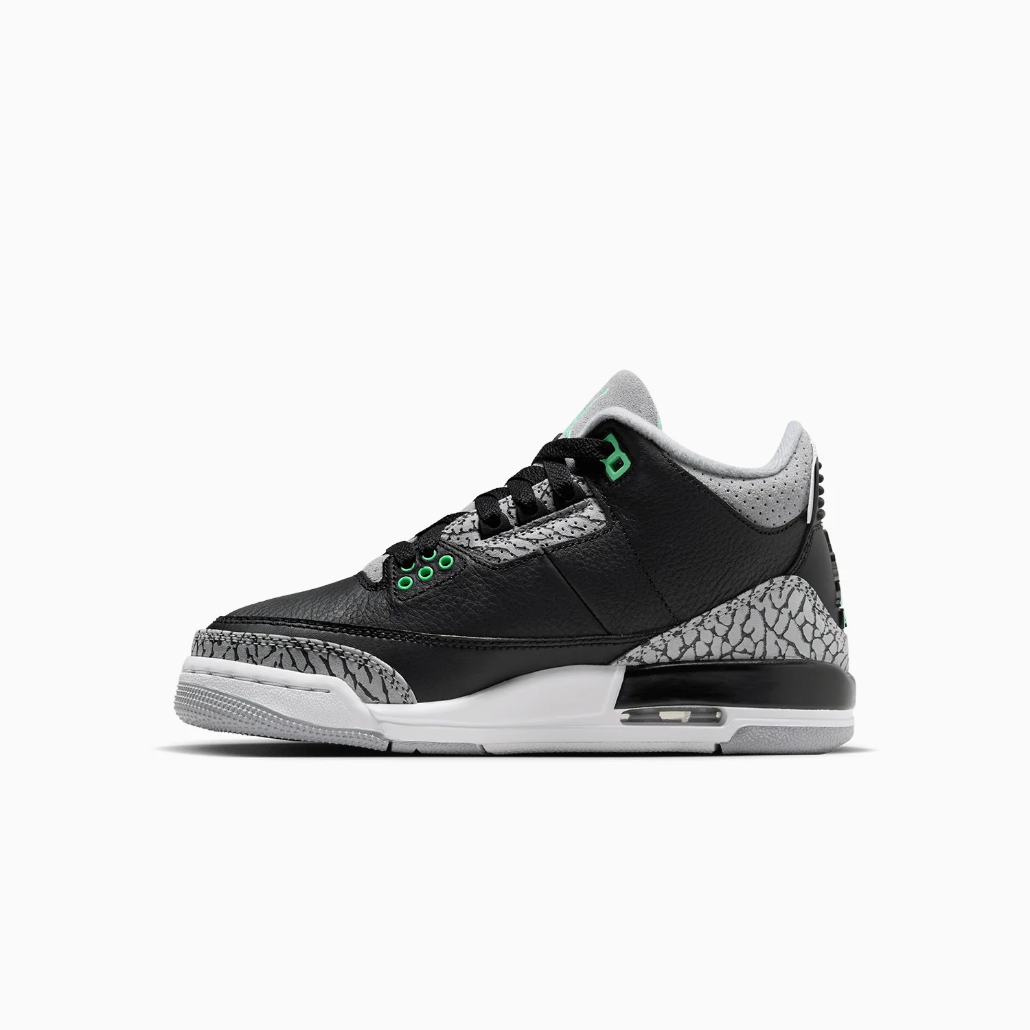 Kid's Air Jordan 3 Retro "Green Glow" Grade School - Image 3