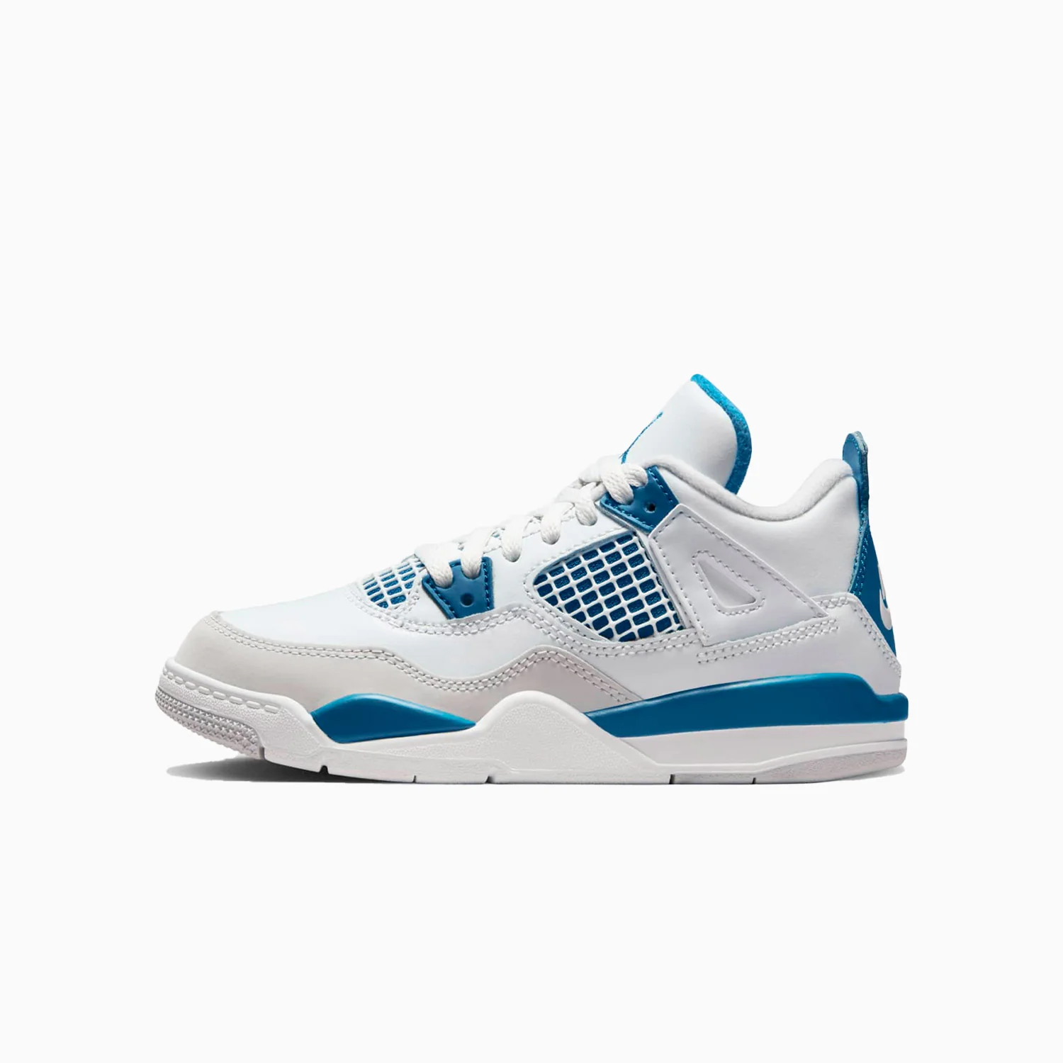 Kid's Air Jordan 4 Retro "Military Blue" Pre School - Image 4