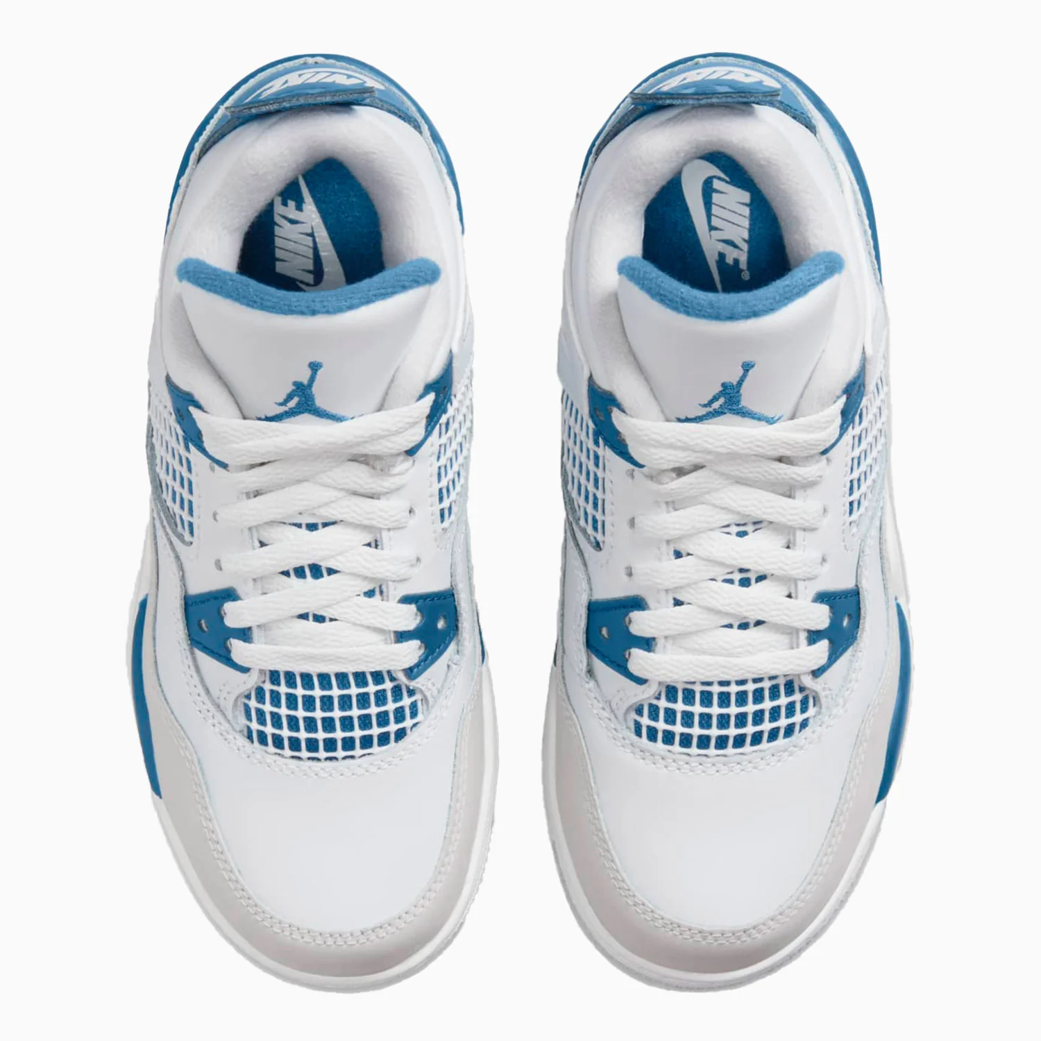 Kid's Air Jordan 4 Retro "Military Blue" Pre School - Image 5