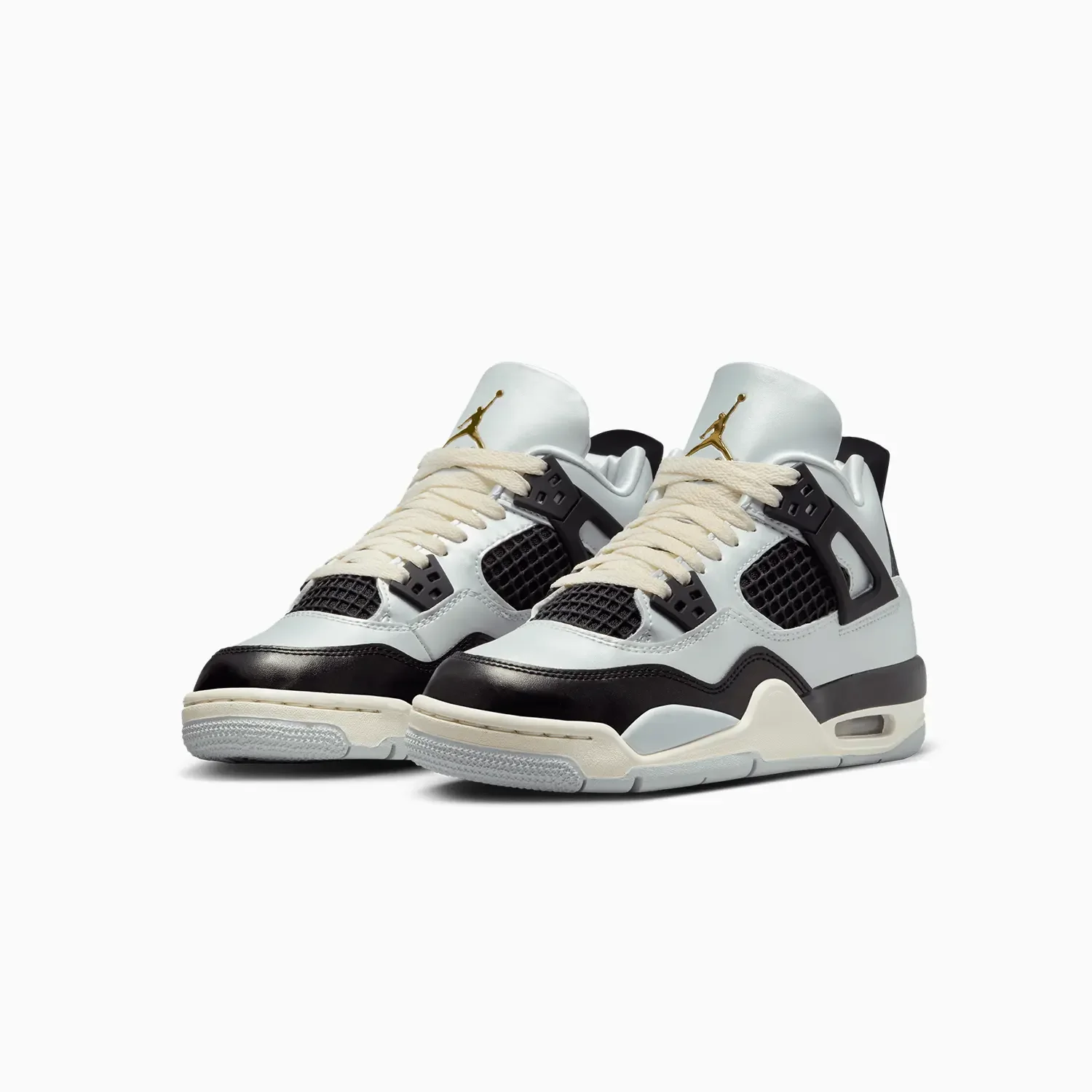 Kid's Air Jordan 4 Retro "Platinum Gold" Grade School - Image 2