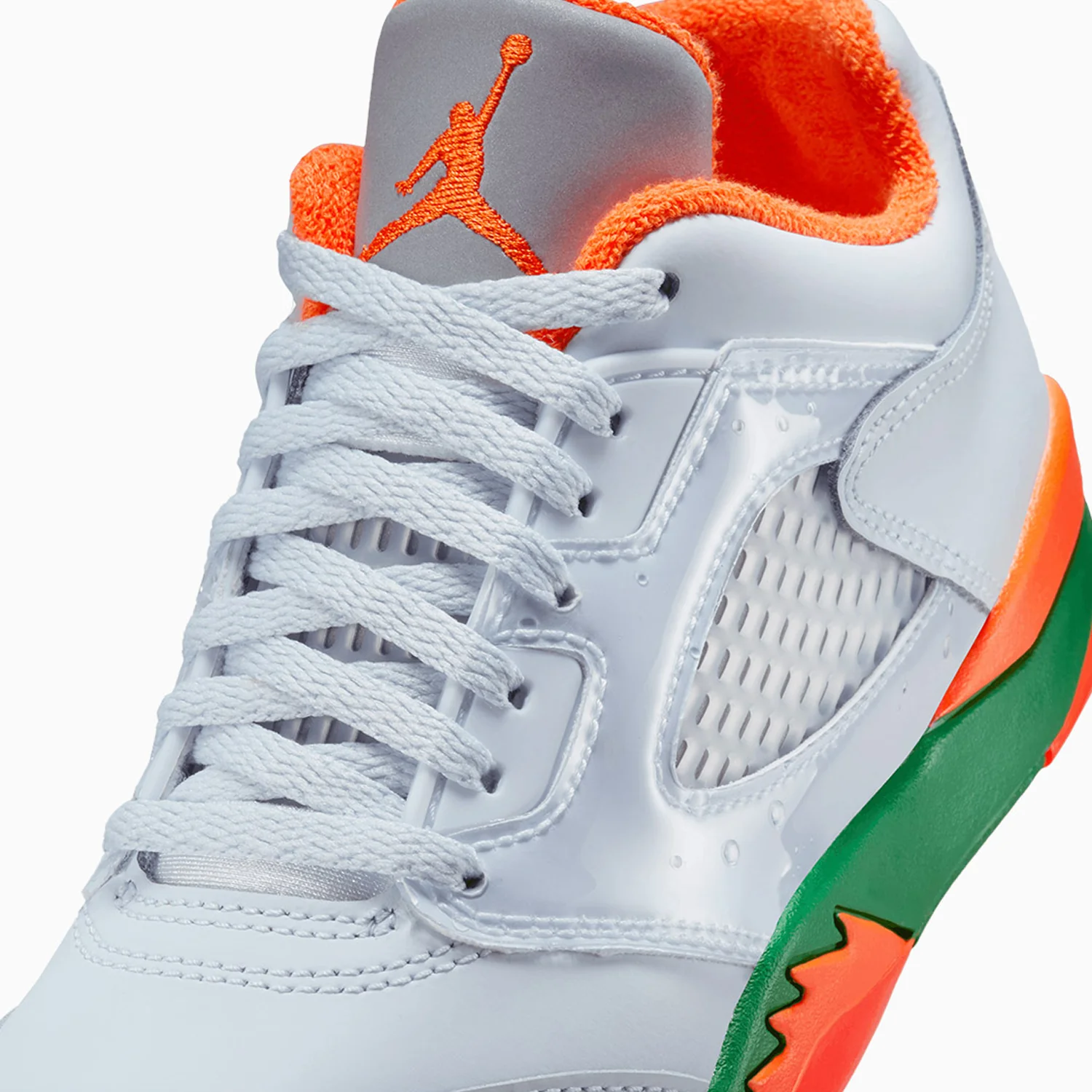 Kid's Air Jordan 5 Retro "Miami Hurricanes" Pre School - Image 7