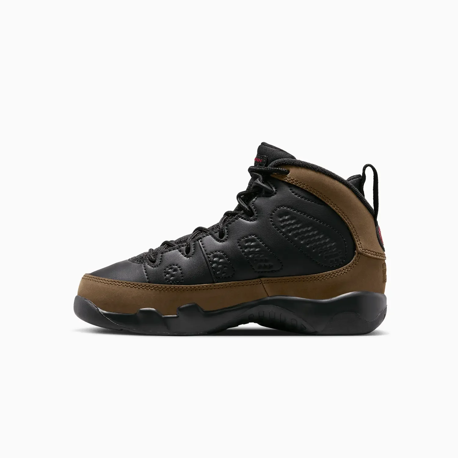 Kid's Air Jordan 9 Retro "Olive" Pre School - Image 3