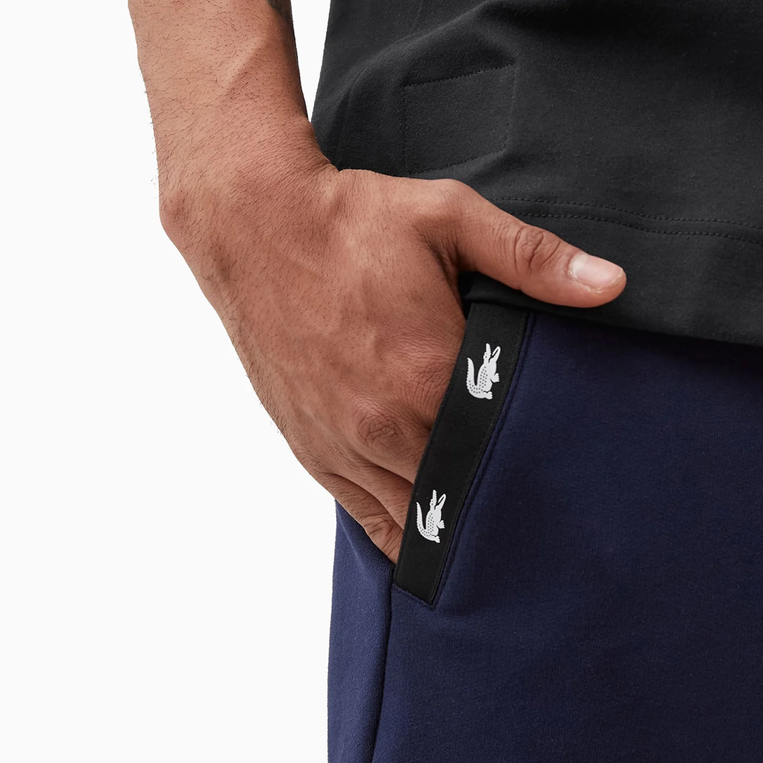 Men's Contrast Accents Fleece Shorts - Image 10