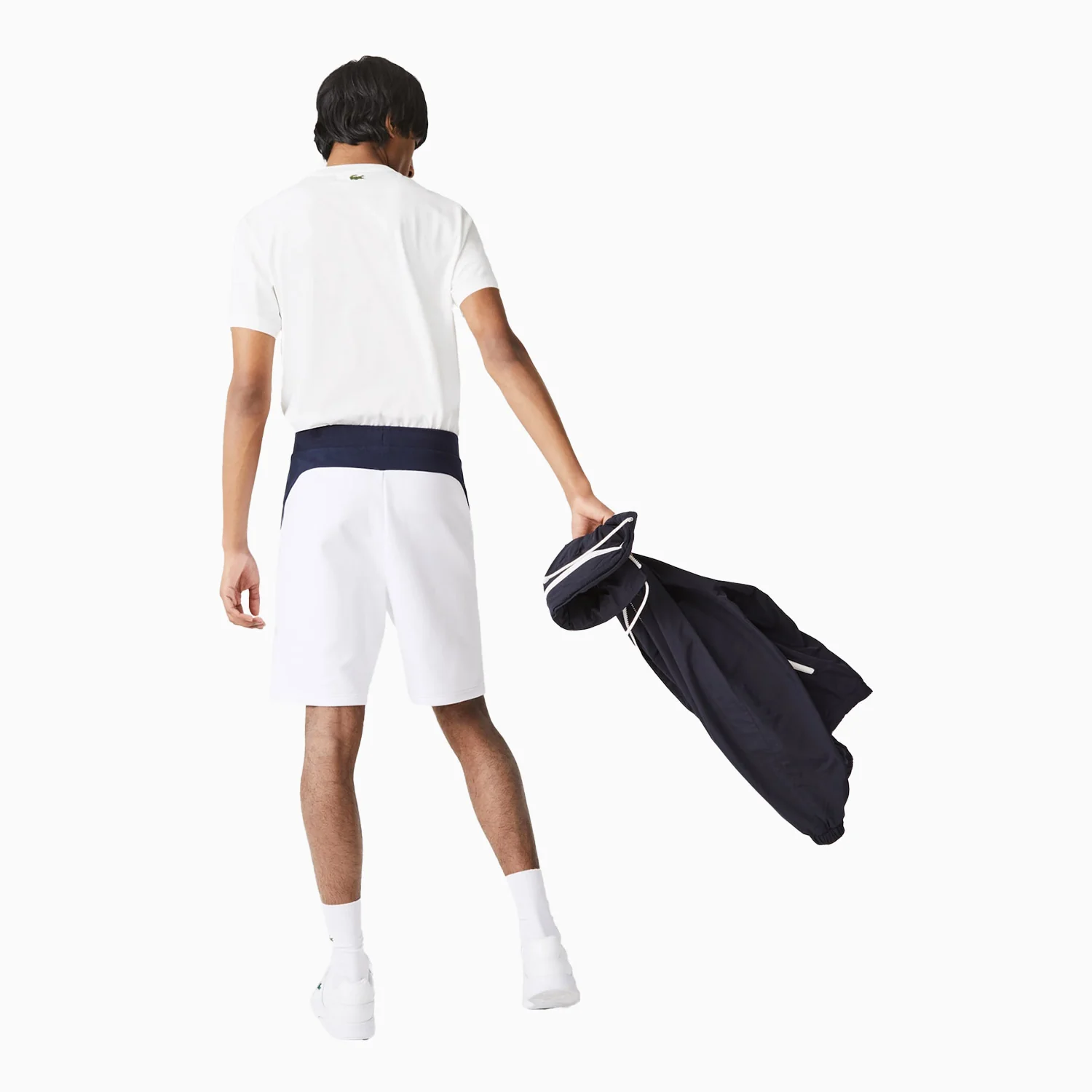 Men's Contrast Accents Fleece Shorts - Image 4