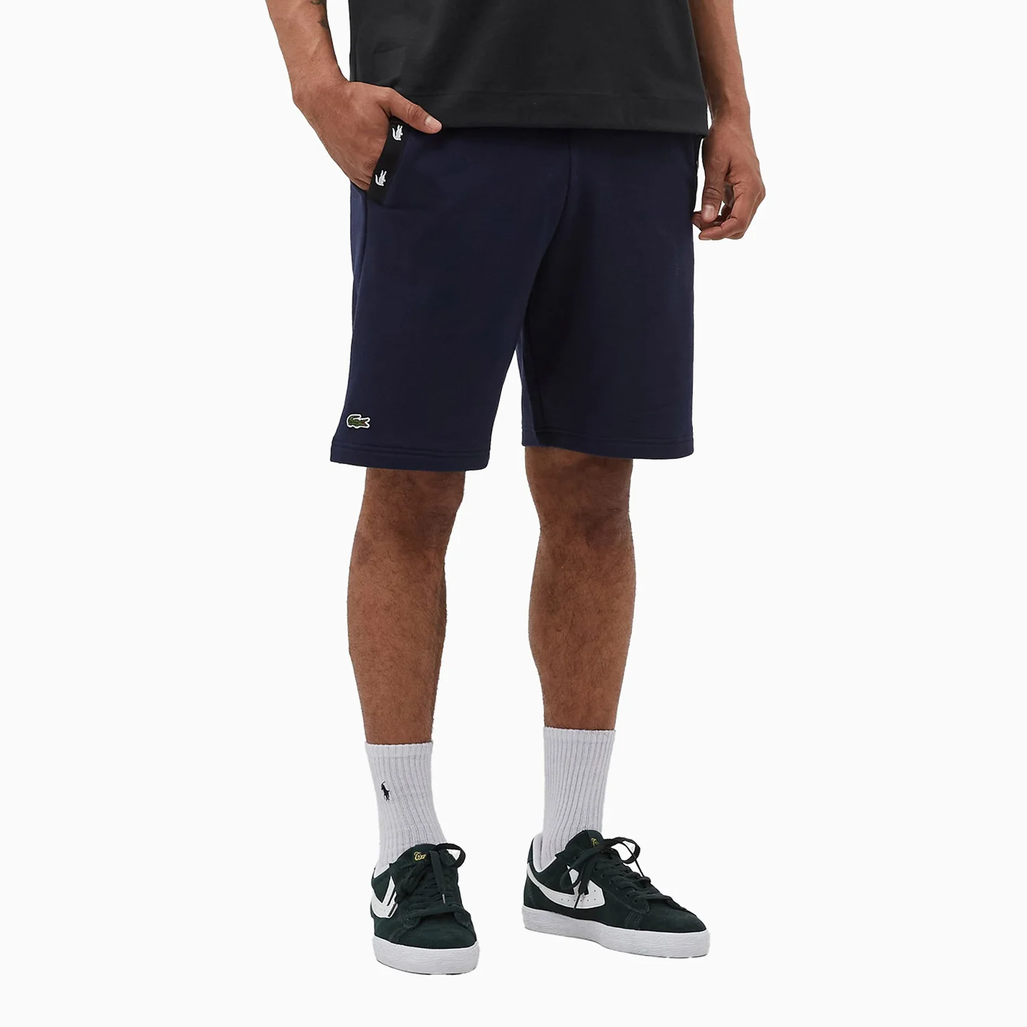 Men's Contrast Accents Fleece Shorts - Image 6