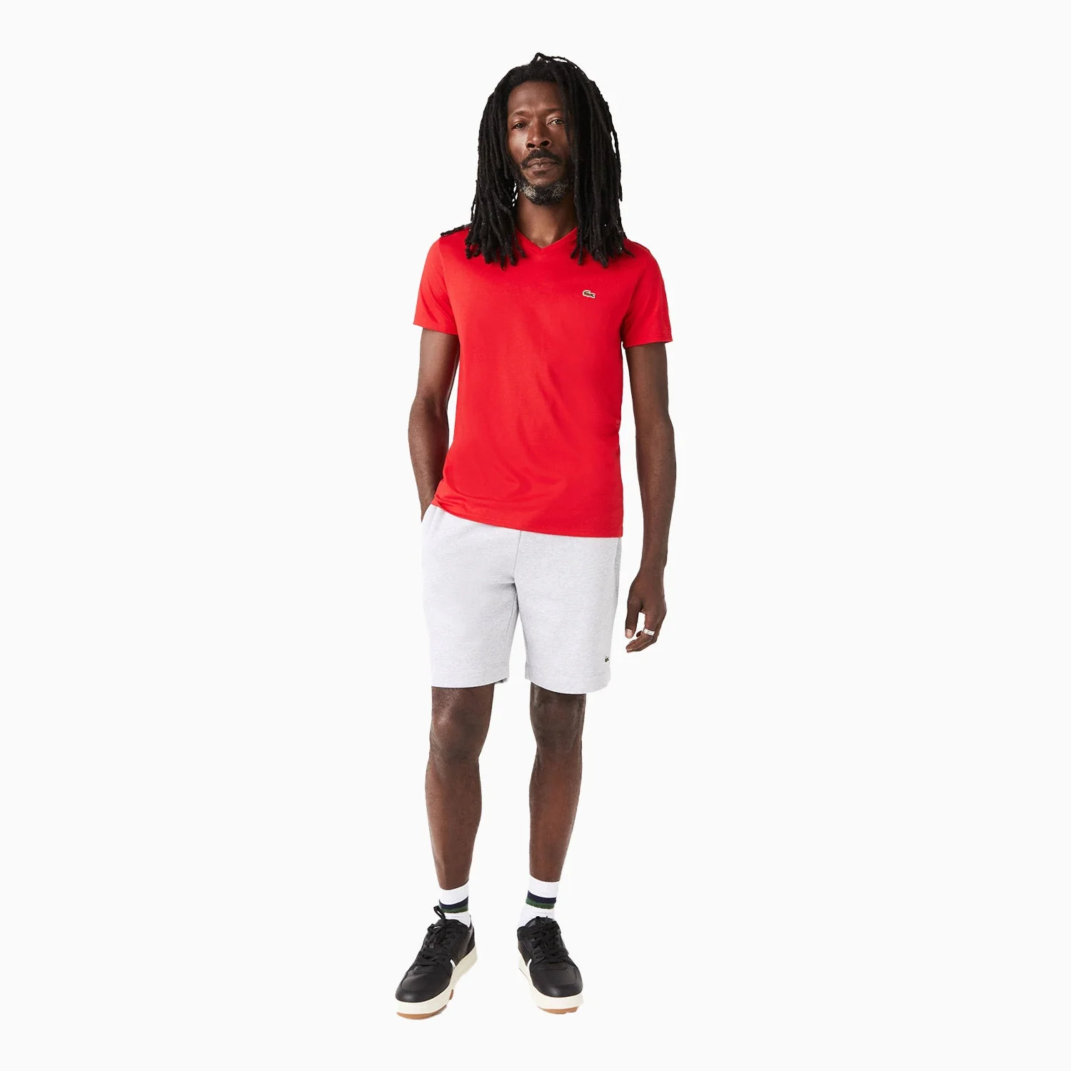 Men's Pima Cotton V-Neck Jersey T Shirt - Image 3
