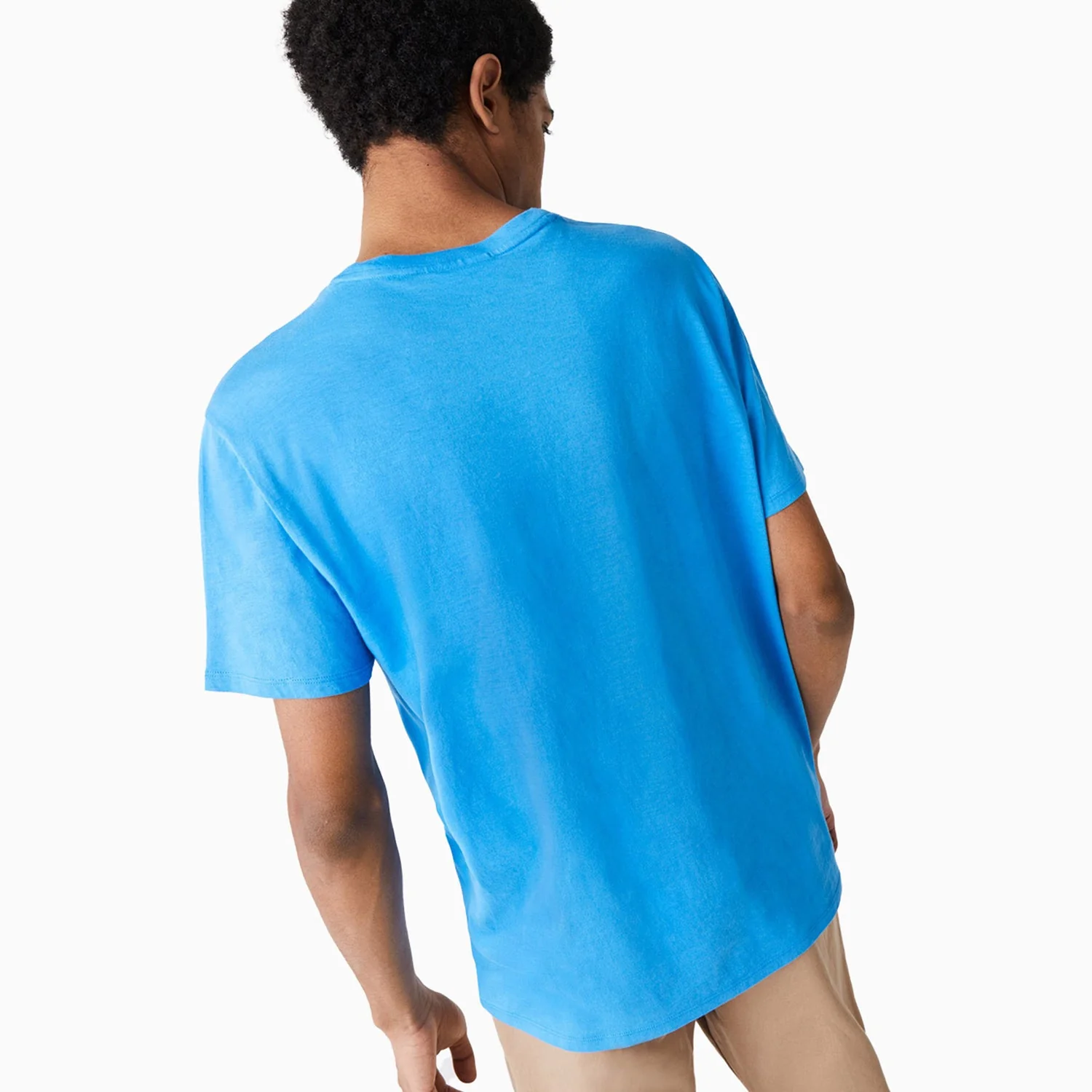 Men's Pima Cotton V-Neck Jersey T Shirt - Image 4