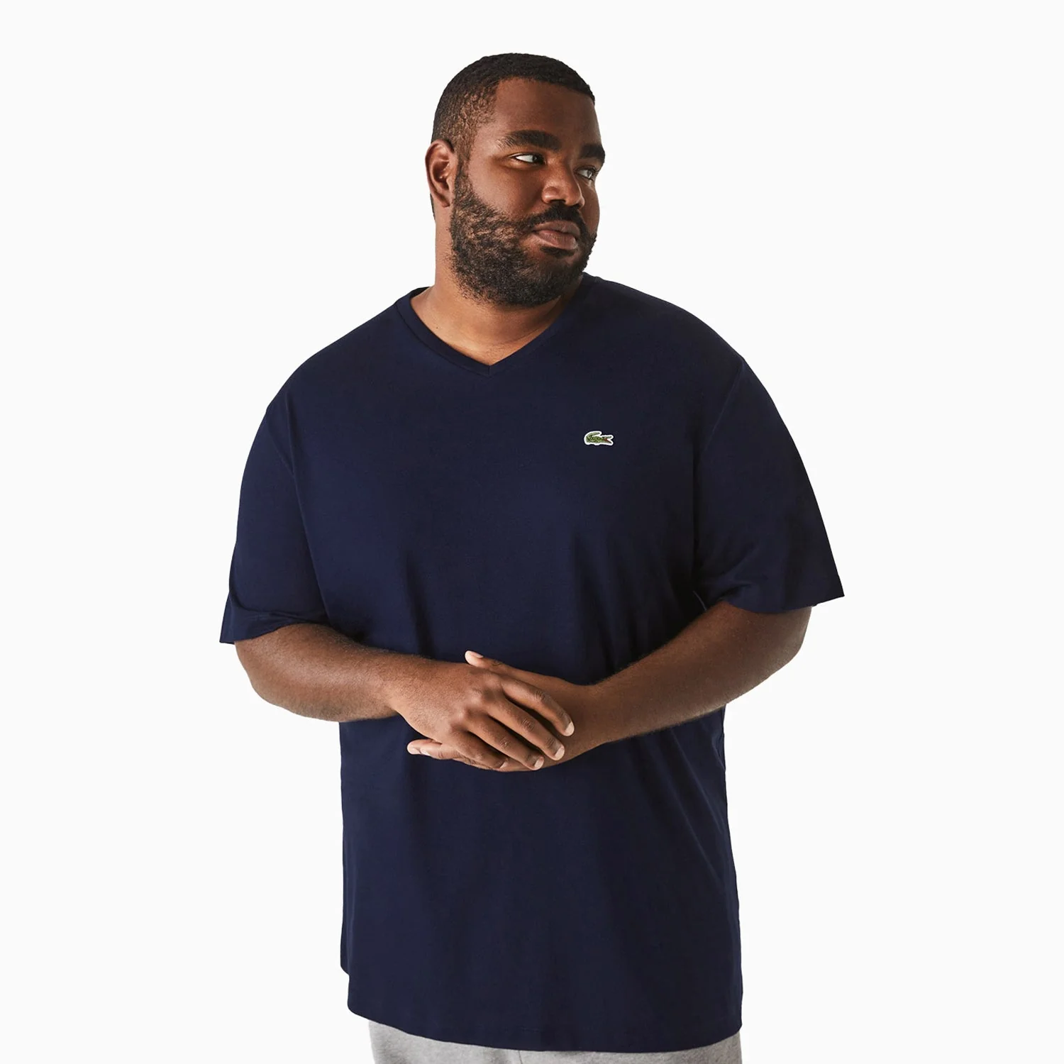 Men's Pima Cotton V-Neck Jersey T Shirt