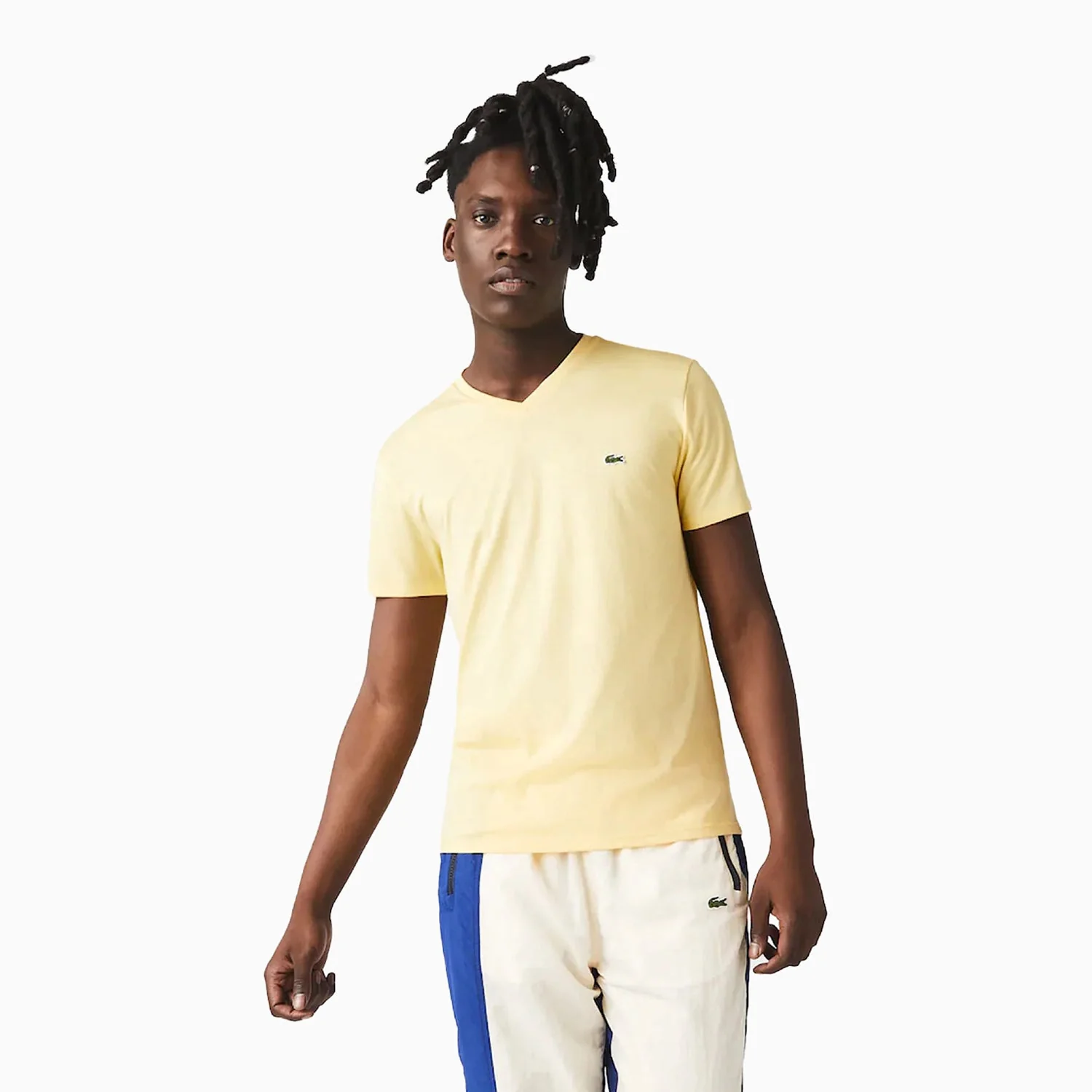 Men's Pima Cotton V-Neck Jersey T Shirt