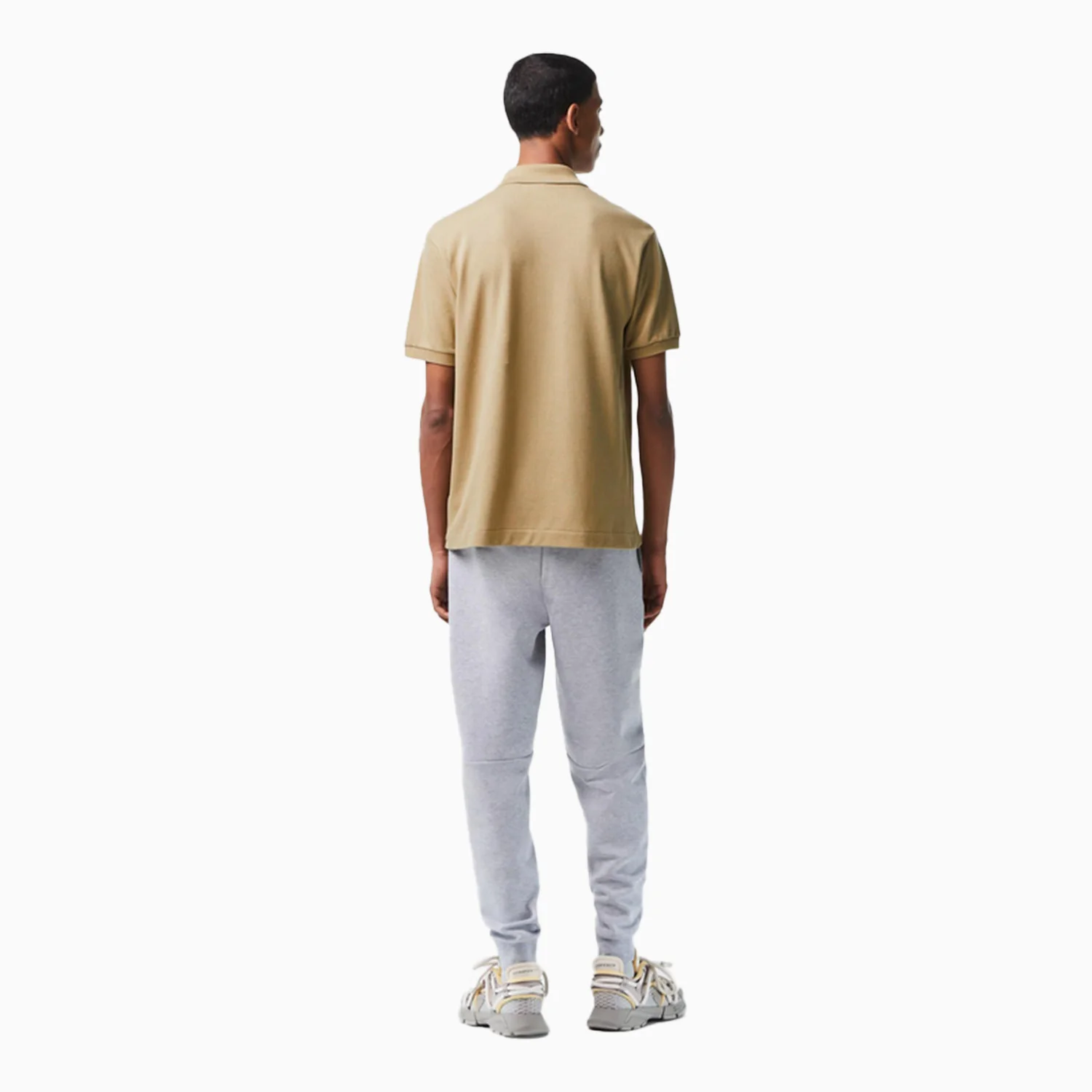 Men's Short Sleeved Ribbed Collar Polo Shirt - Image 4