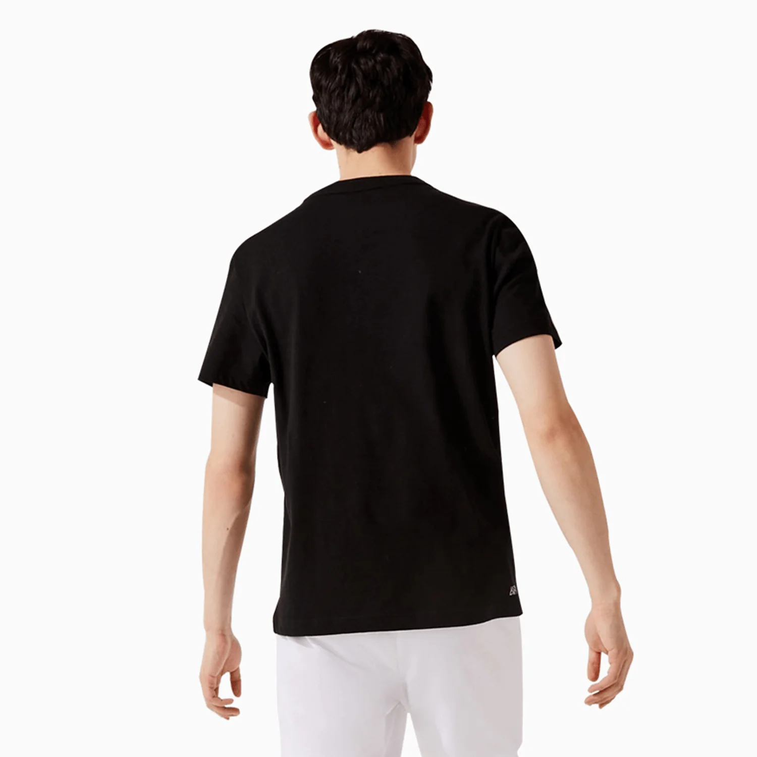 Men's SPORT Patchwork Crocodile Print Cotton T Shirt - Image 3