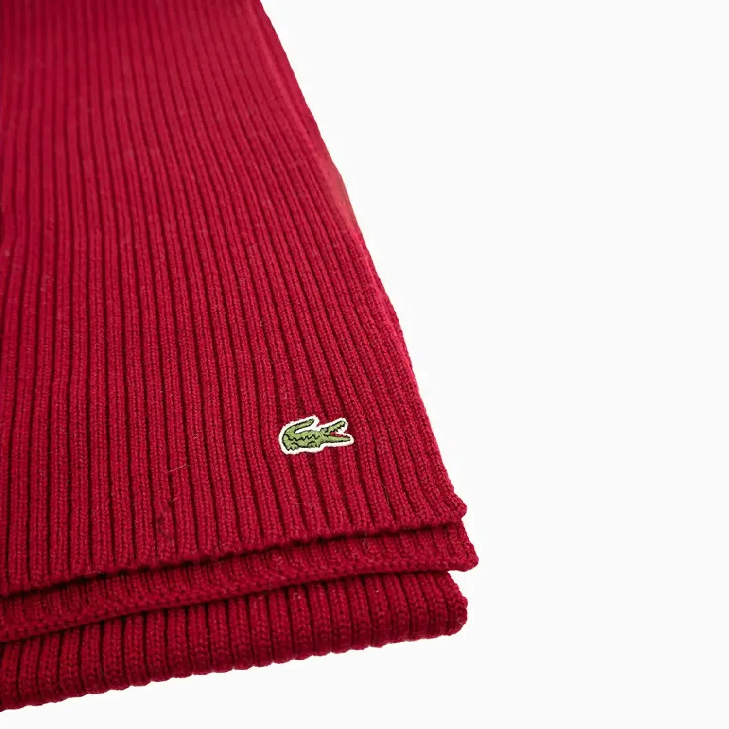 Ribbed Crocodile Wool Scarf - Image 4